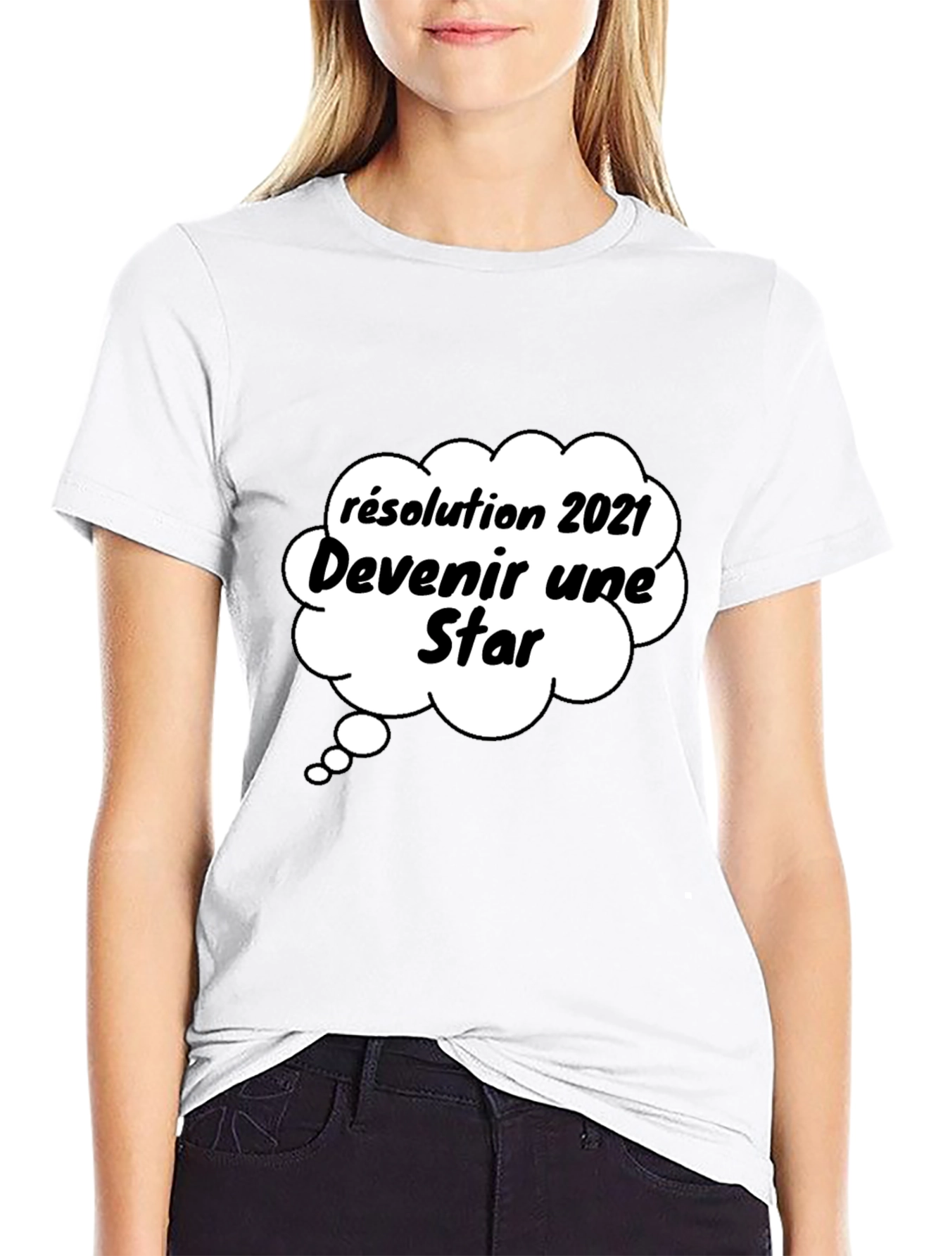Funny 2021 Resolution Star Graphic T-Shirt