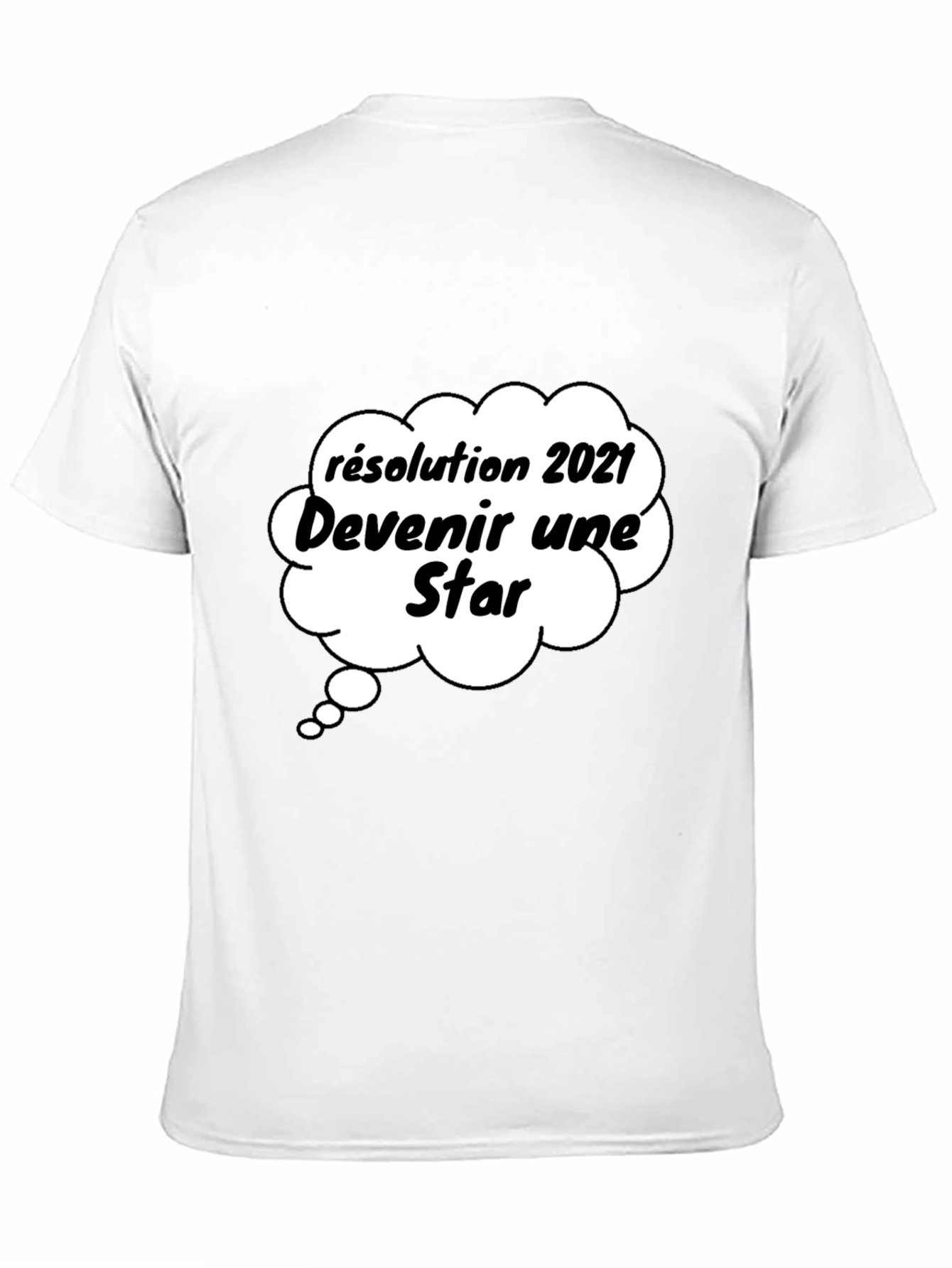 Funny 2021 Resolution Star Graphic T-Shirt