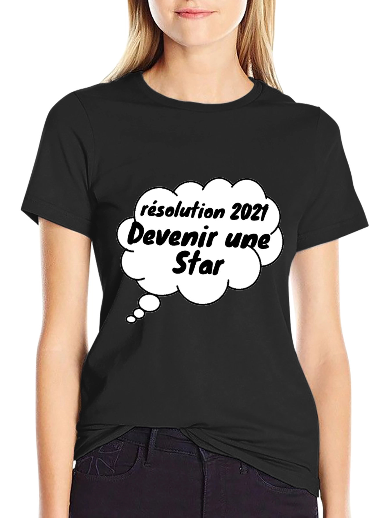 Funny 2021 Resolution Star Graphic T-Shirt