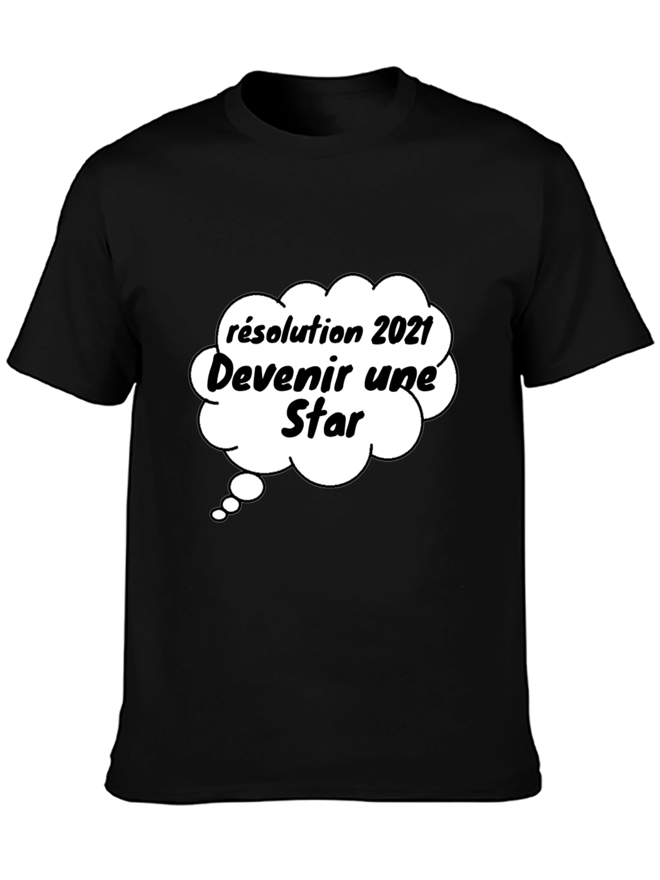 Funny 2021 Resolution Star Graphic T-Shirt