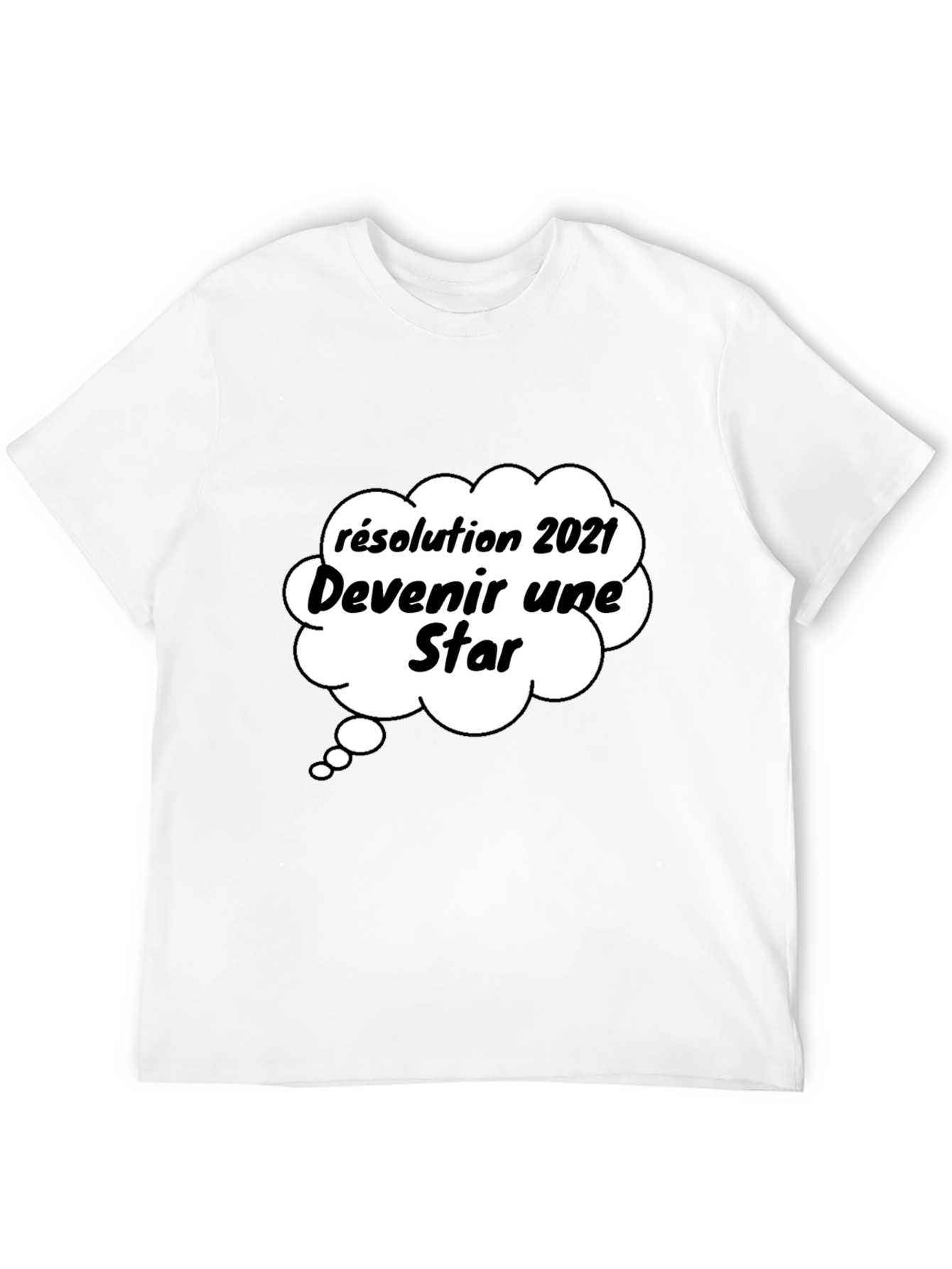 Funny 2021 Resolution Star Graphic T-Shirt