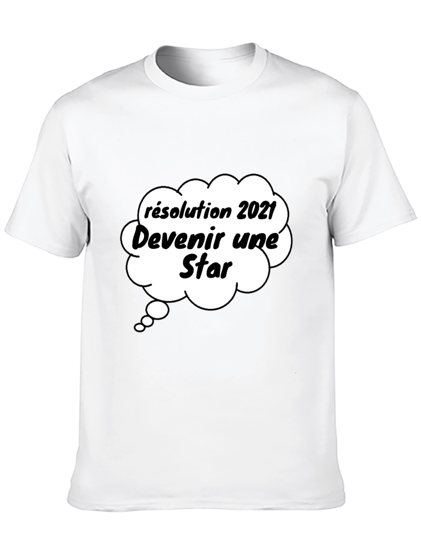 Funny 2021 Resolution Star Graphic T-Shirt