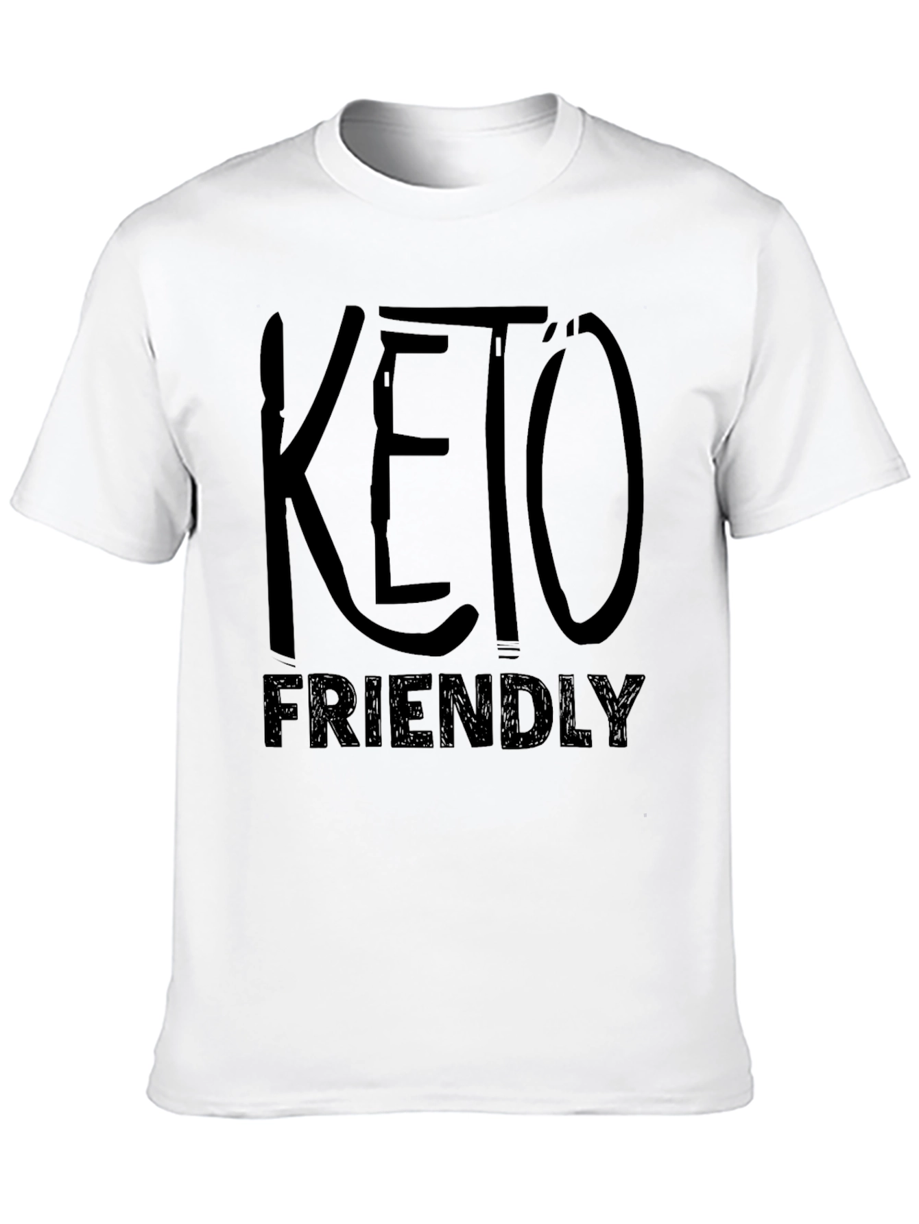 Keto Friendly Black Graphic T-Shirt