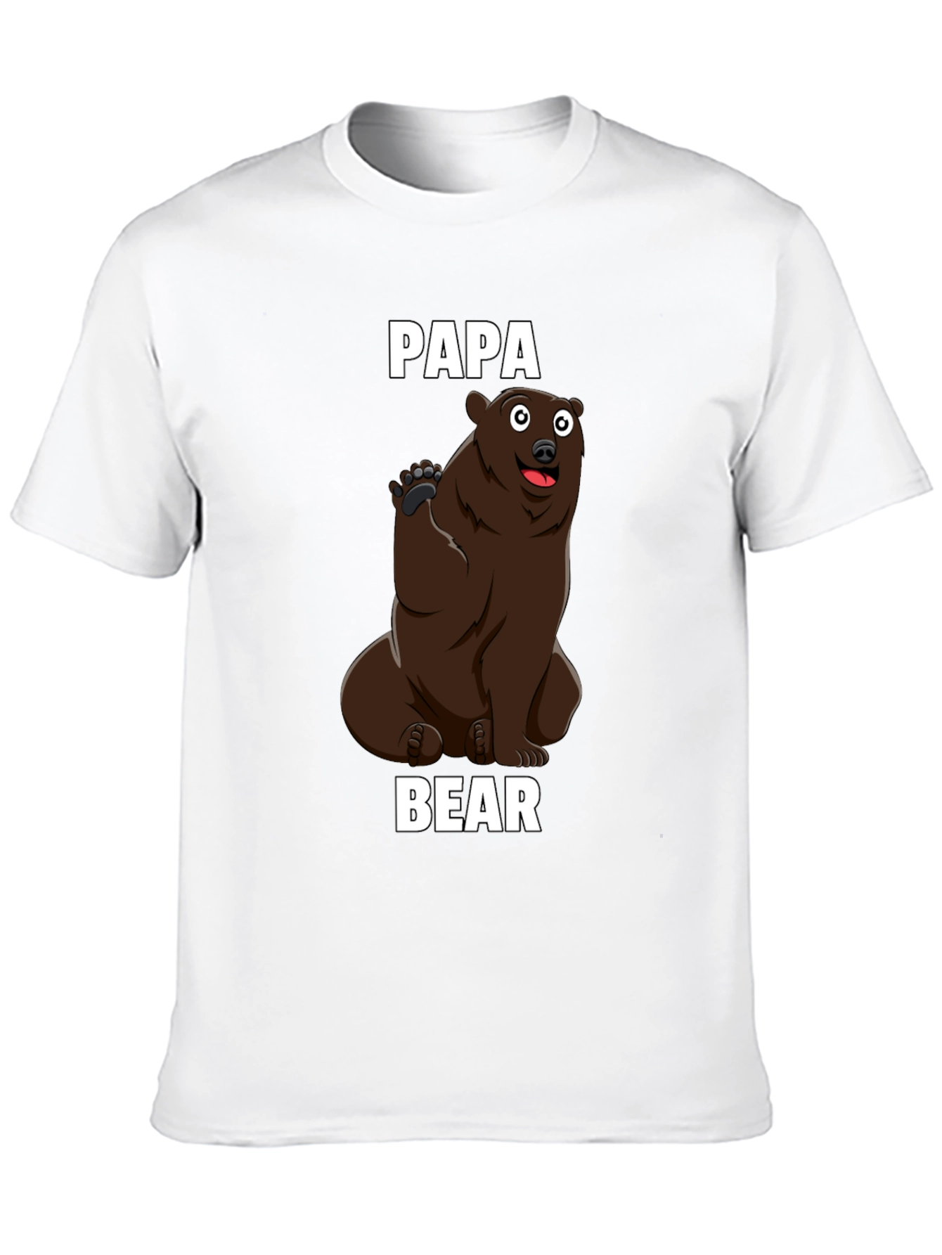 Papa Bear Graphic T-Shirt - Mens Black Tee