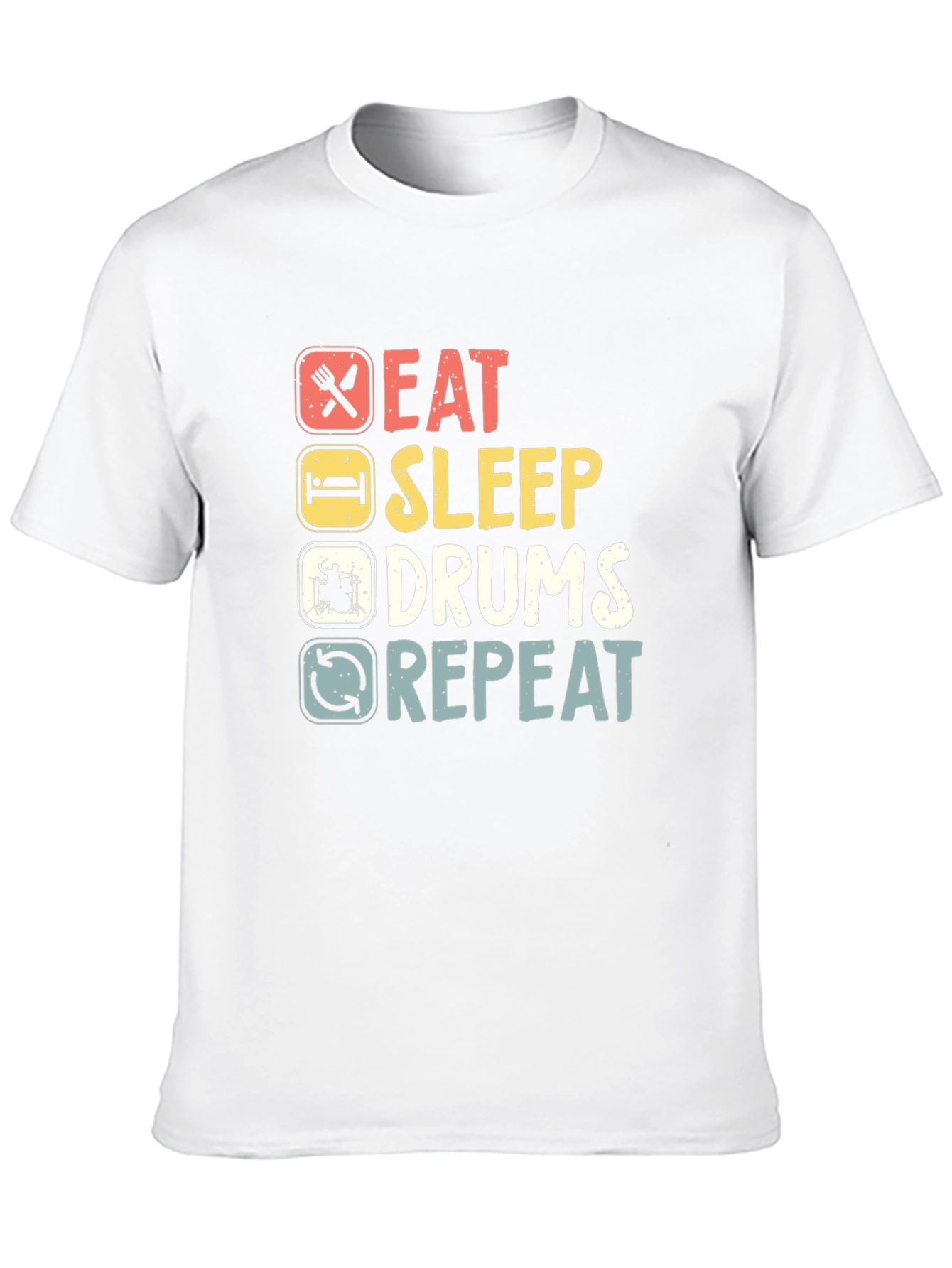 Eat Sleep Drums Repeat Graphic Tee