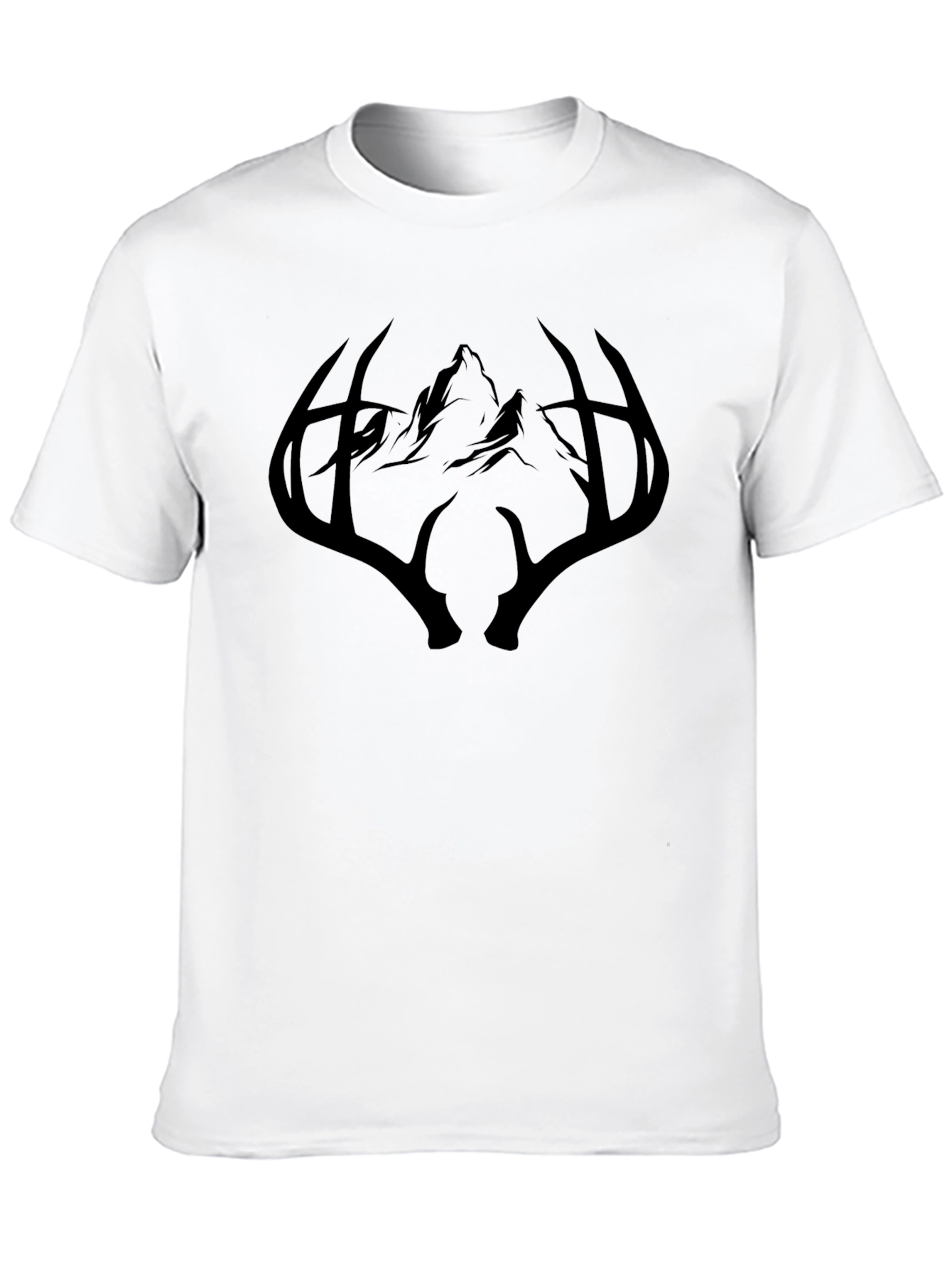 Mountain Antler Graphic Tee - Black