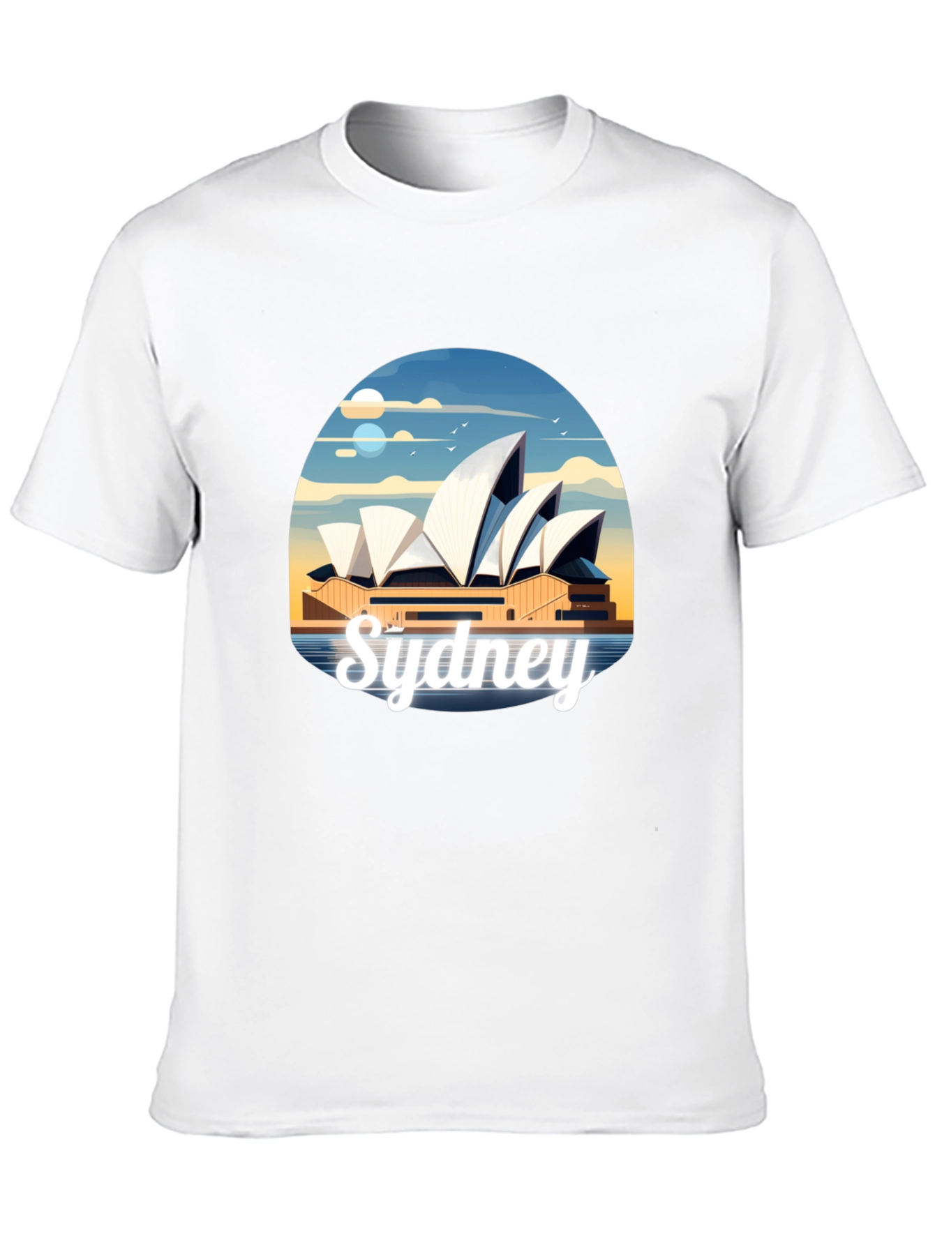 Sydney Opera House Graphic Tee - Black Cotton T-Shirt