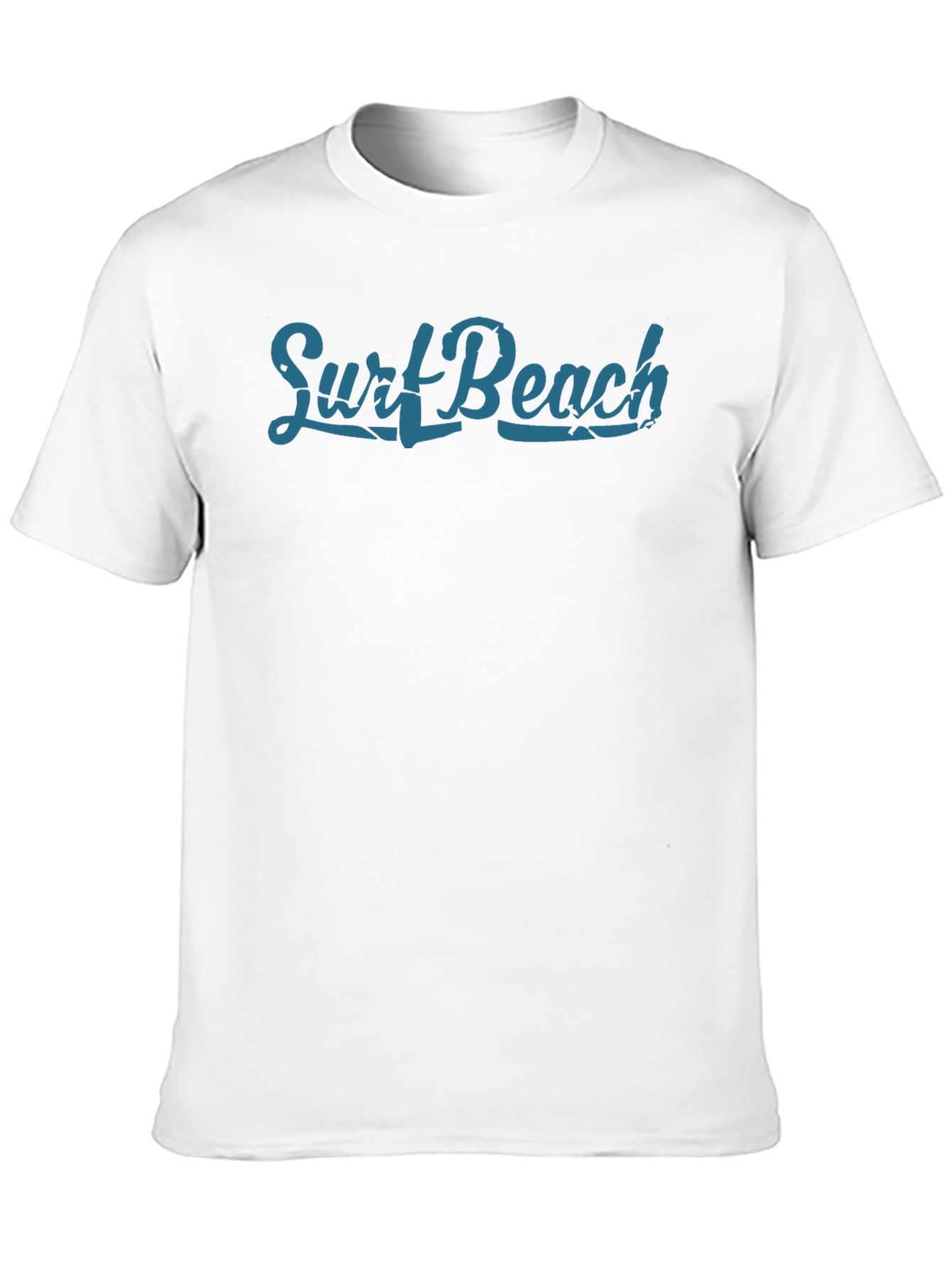 Surf Beach Graphic Tee - Premium Black Cotton T-Shirt