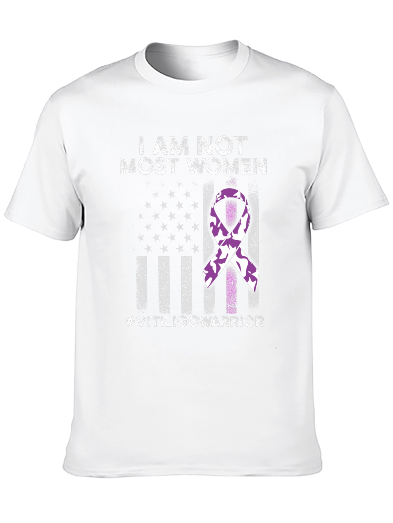 Vitiligo Warrior T-Shirt - Awareness Ribbon Design