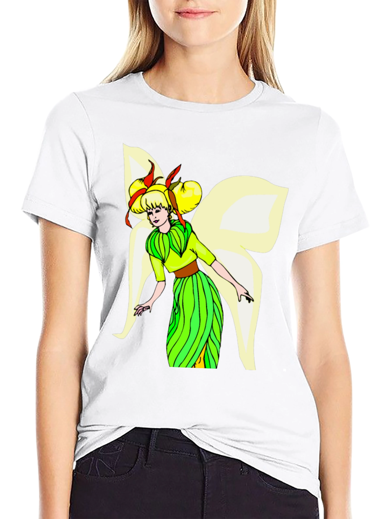 Fairy Graphic Black T-Shirt