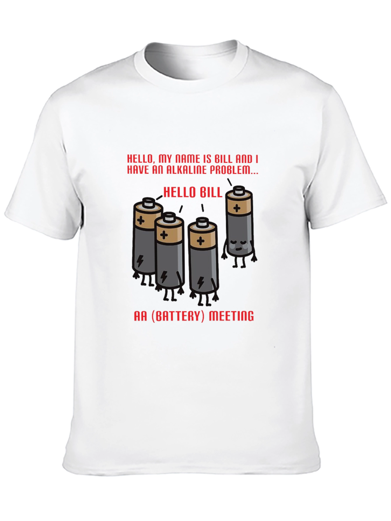 Alkaline Problem Battery T-Shirt