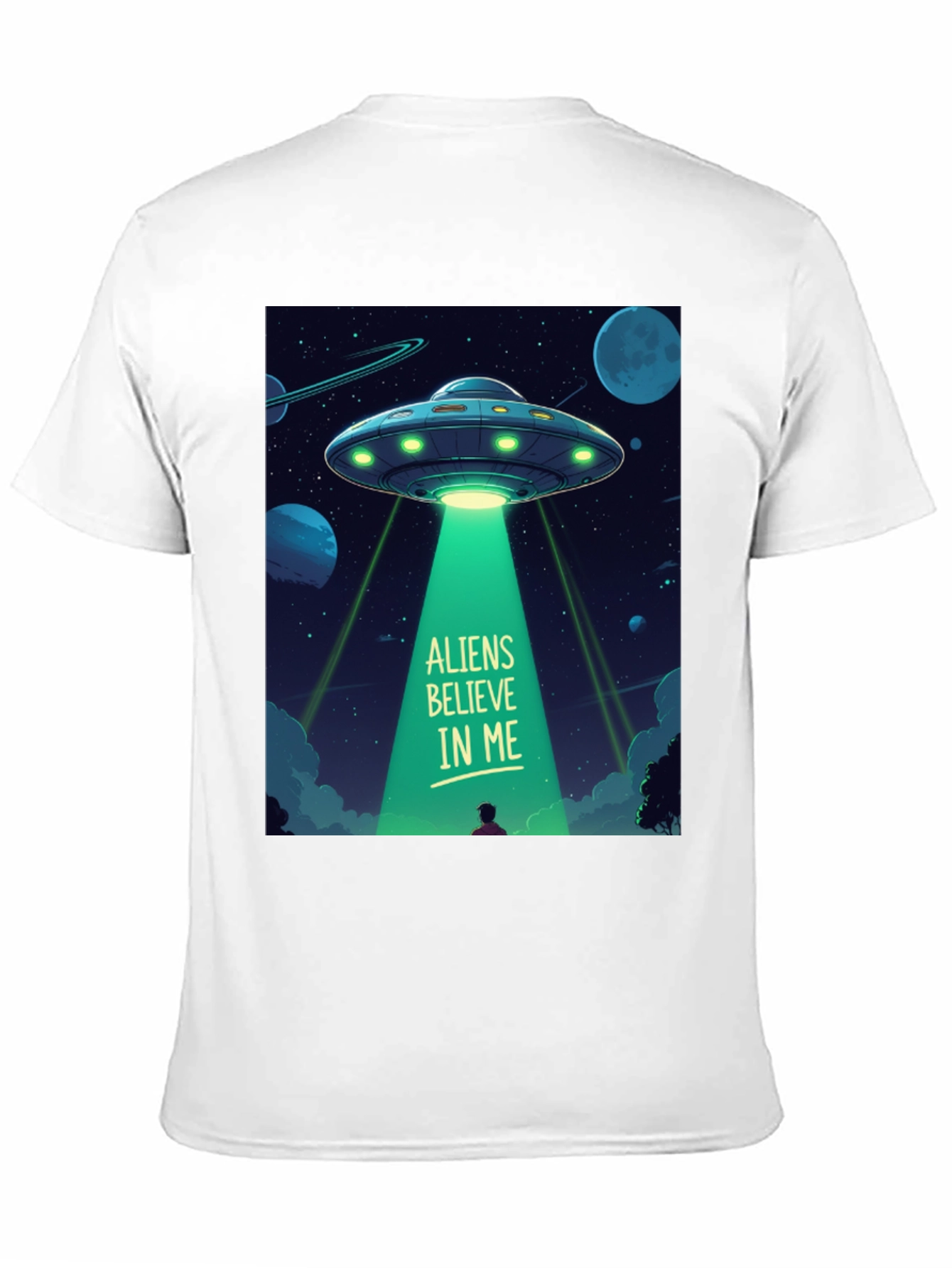 Aliens Believe In Me Graphic T-Shirt