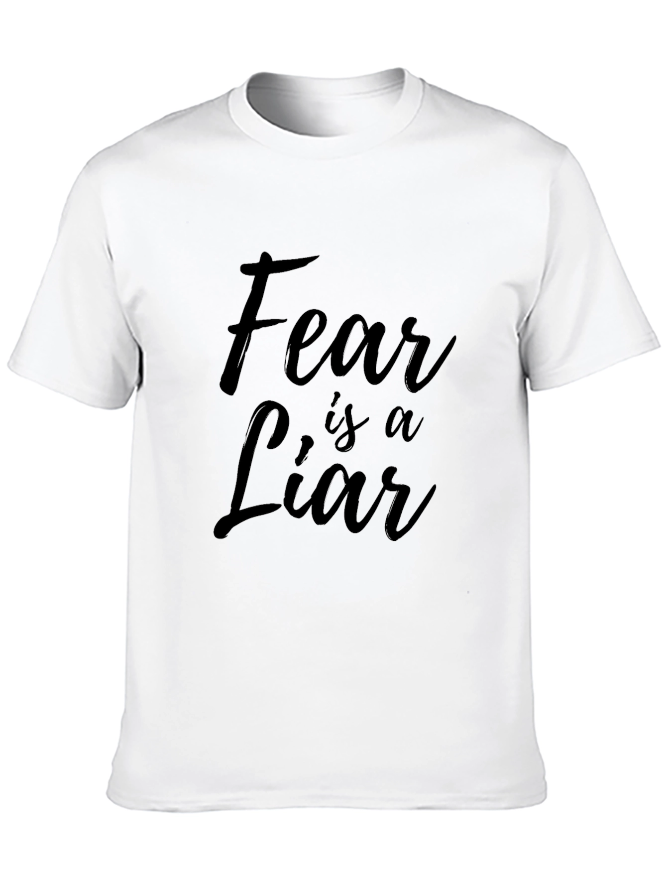 Fear is a Liar Black Graphic Tee - Unisex