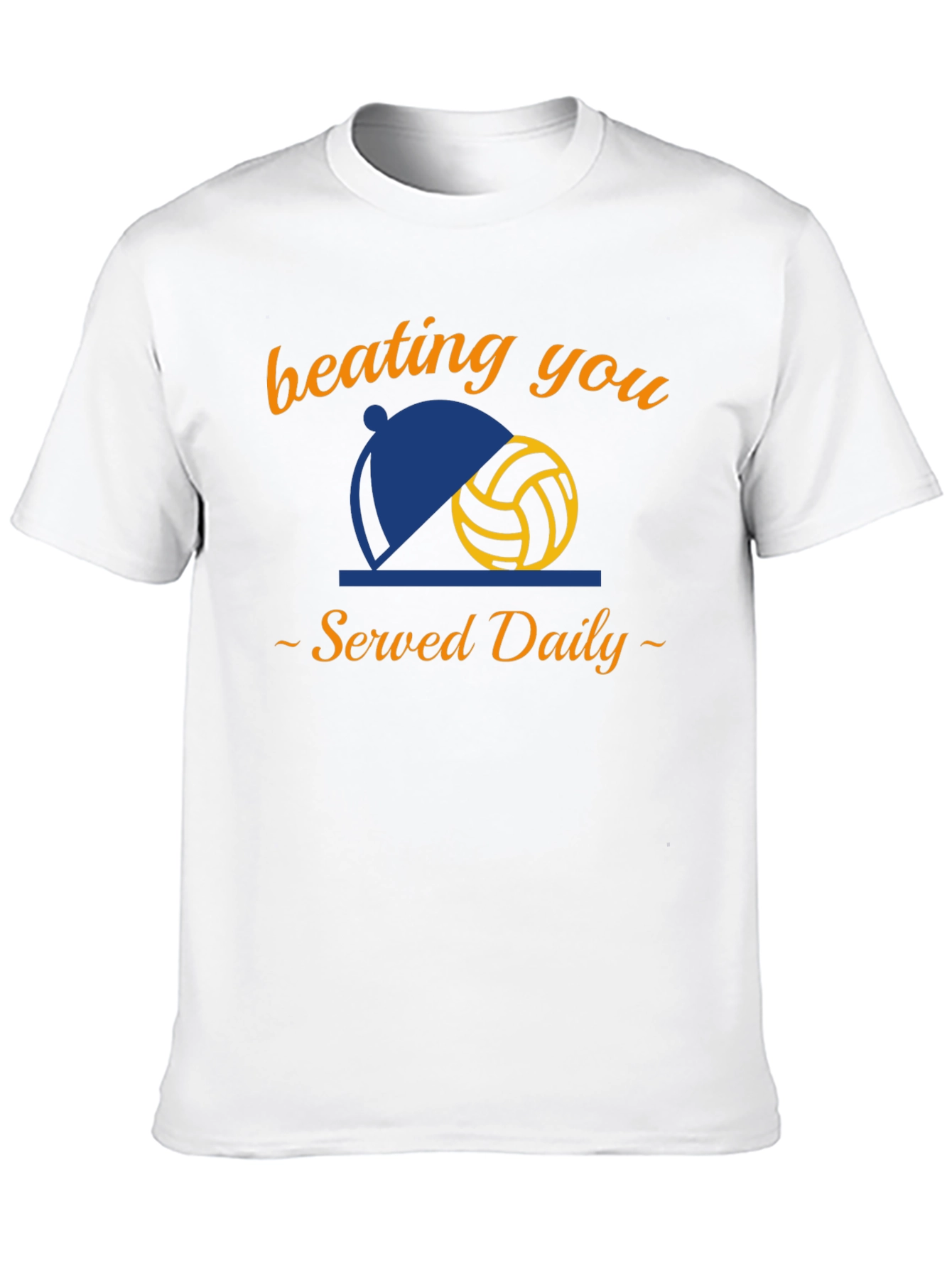 Volleyball Served Daily Black T-Shirt