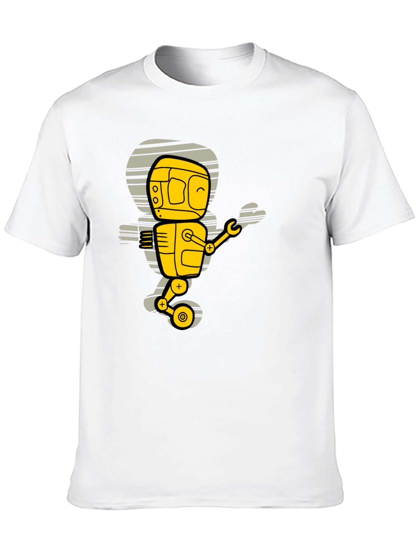 Robot Graphic T-Shirt - Black