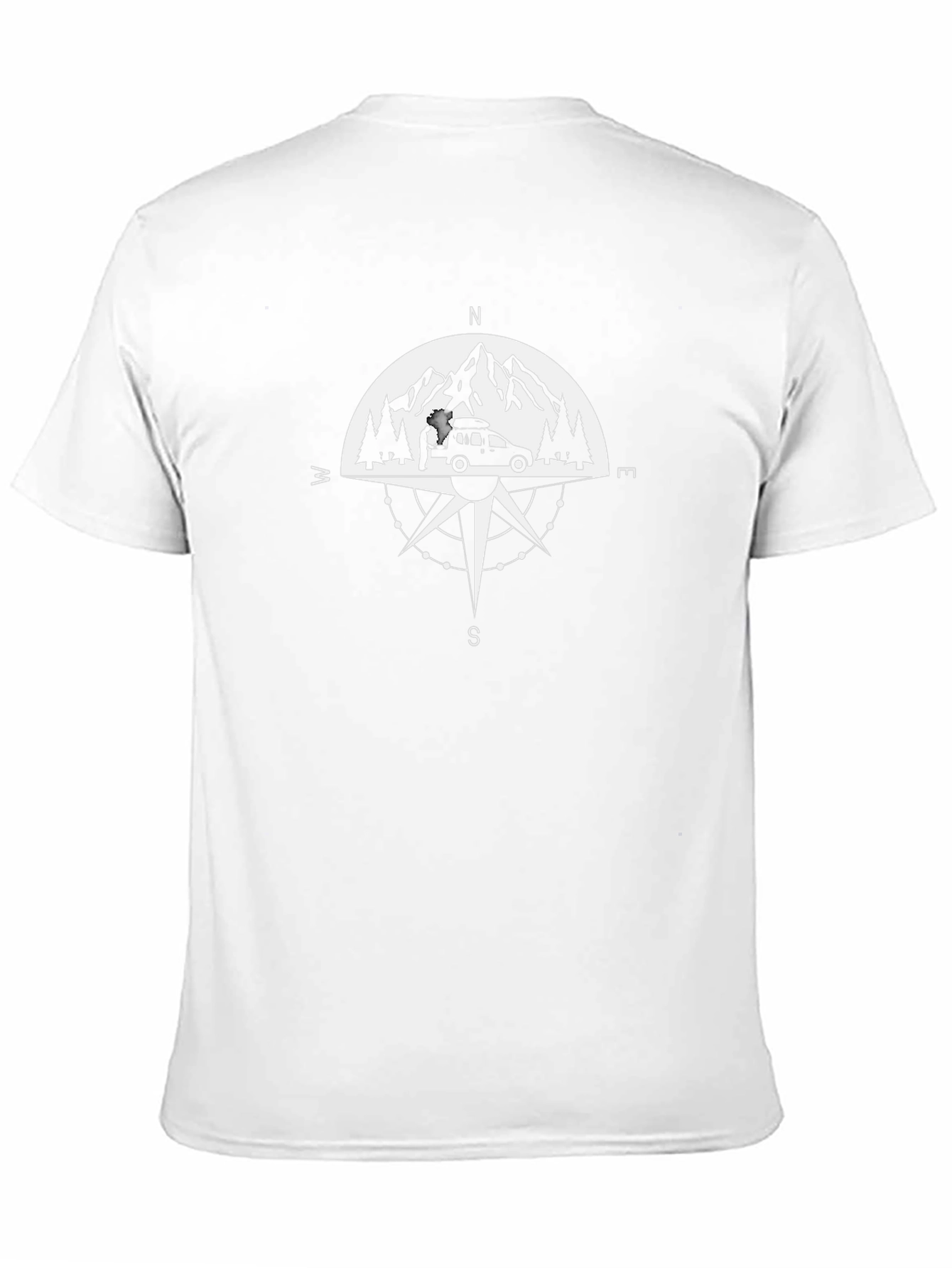 Adventure Compass Graphic Tee - Black