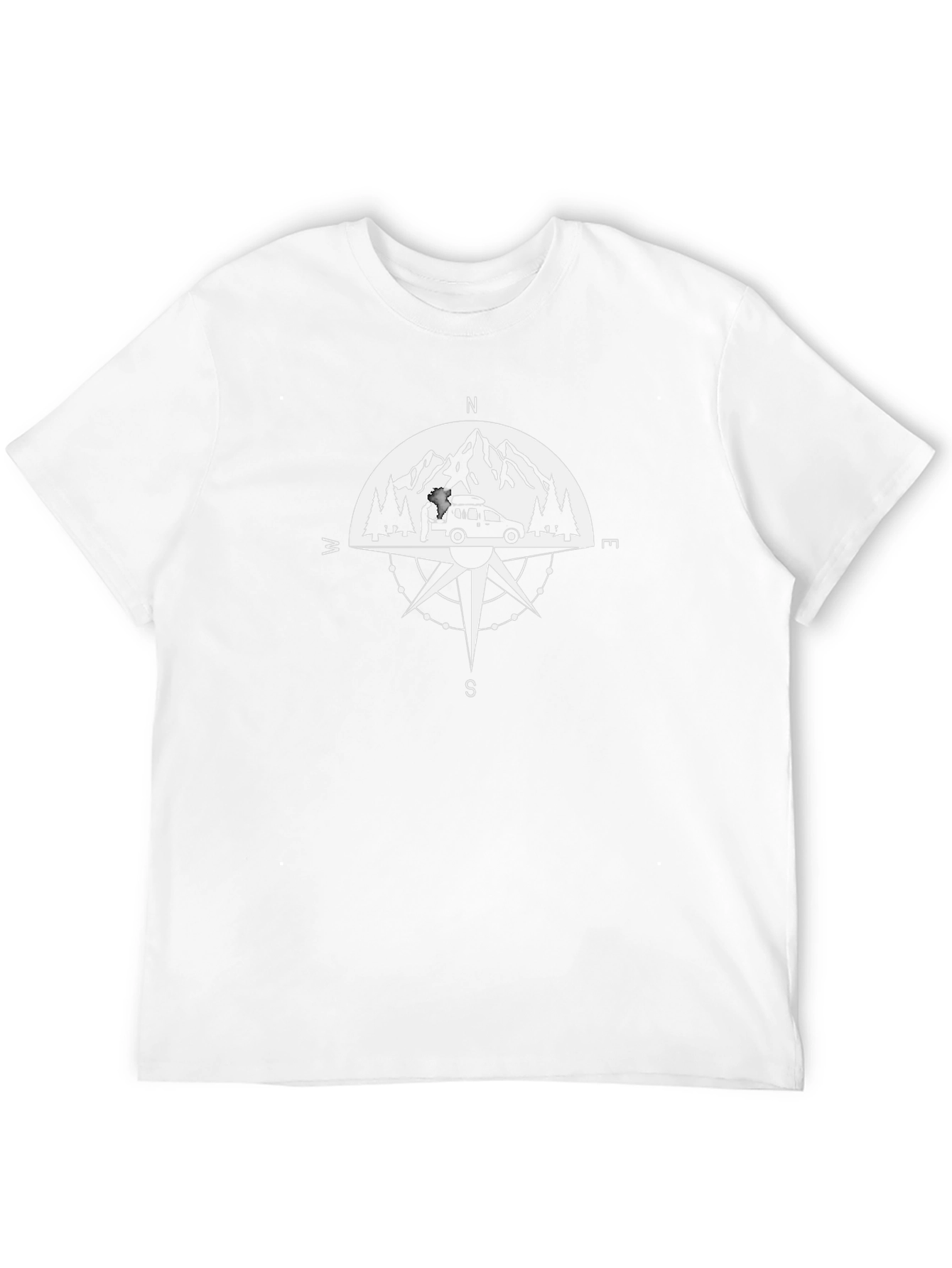 Adventure Compass Graphic Tee - Black