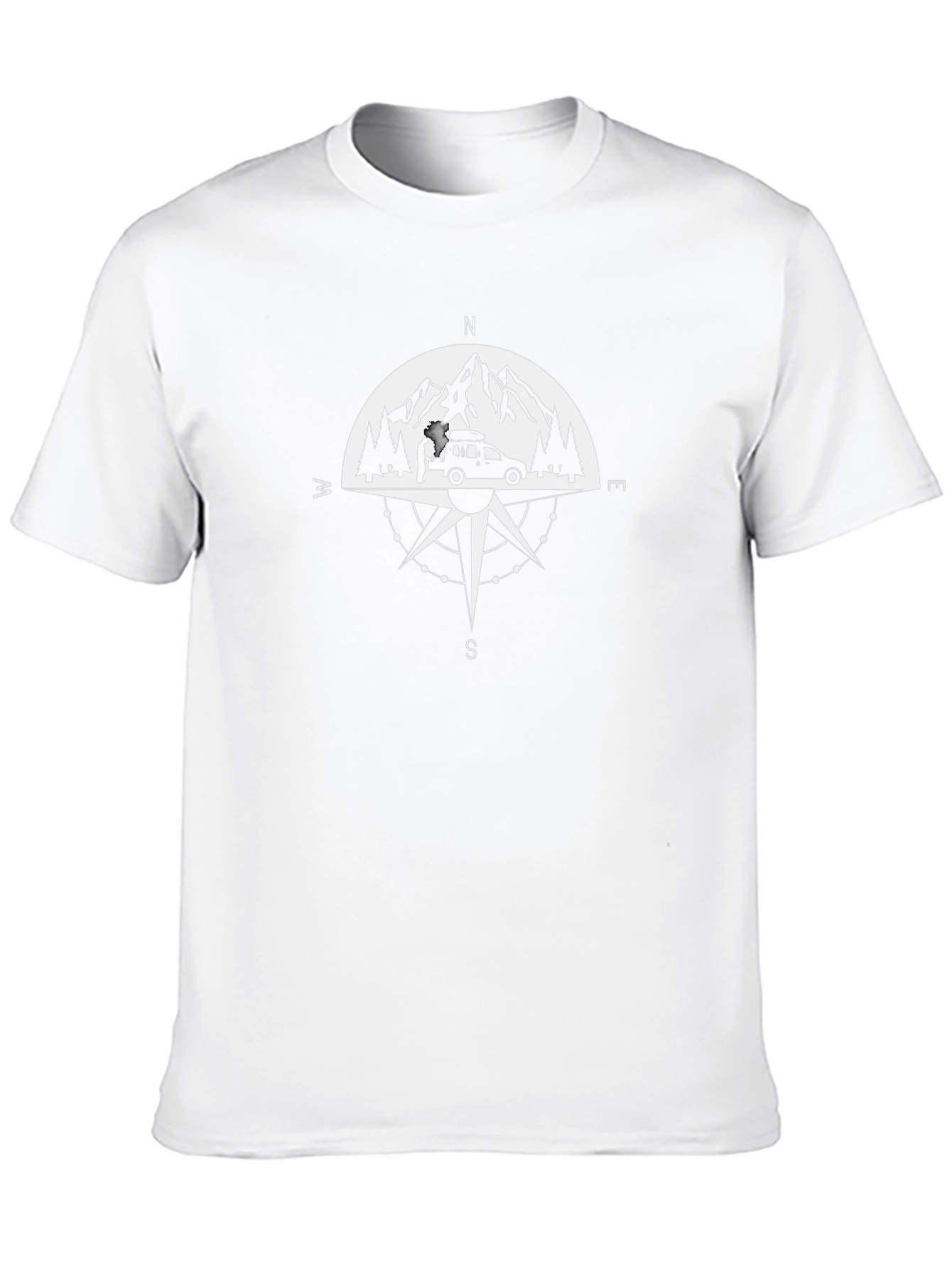 Adventure Compass Graphic Tee - Black