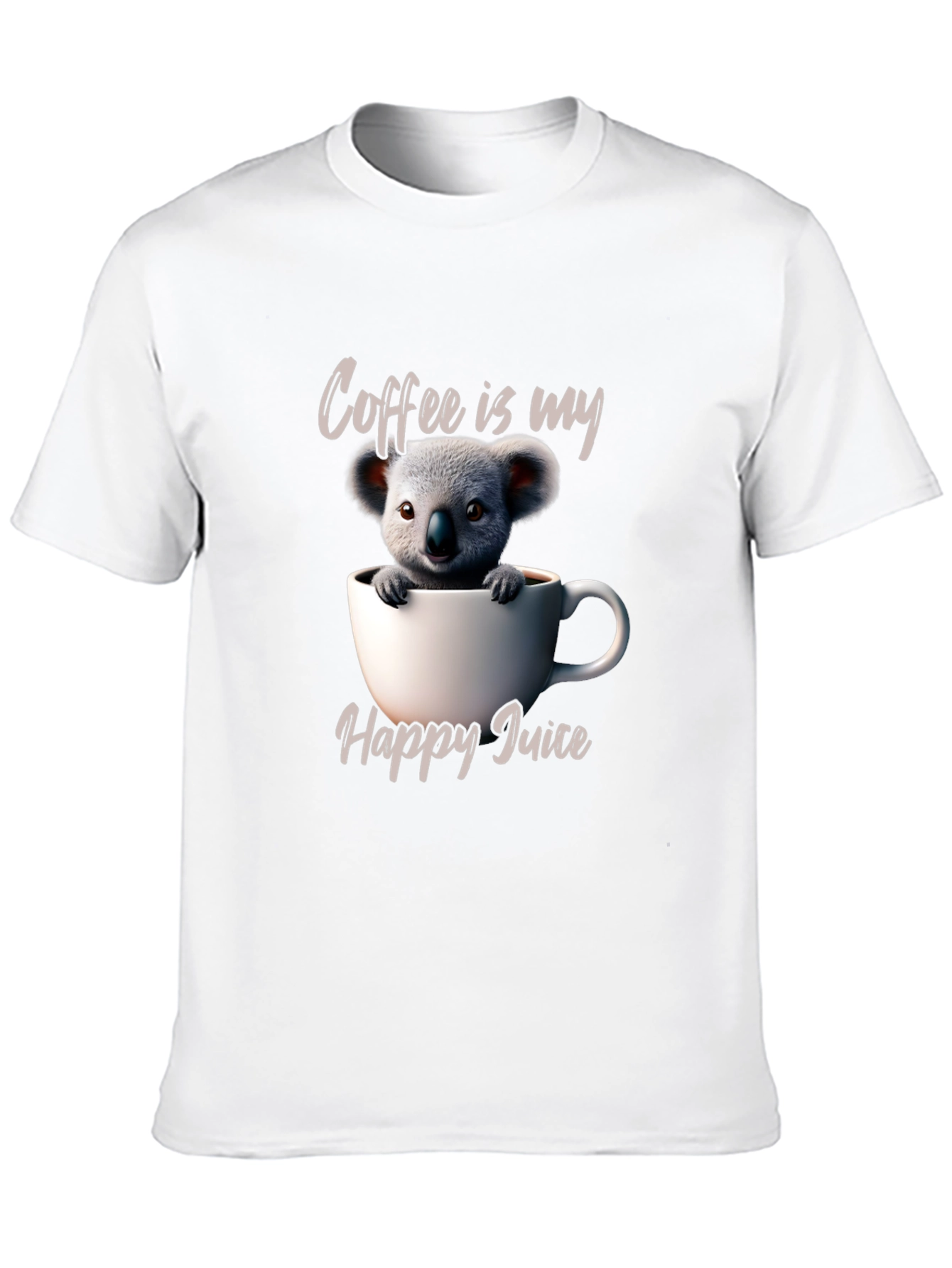 Cute Koala Coffee T-Shirt - Happy Juice