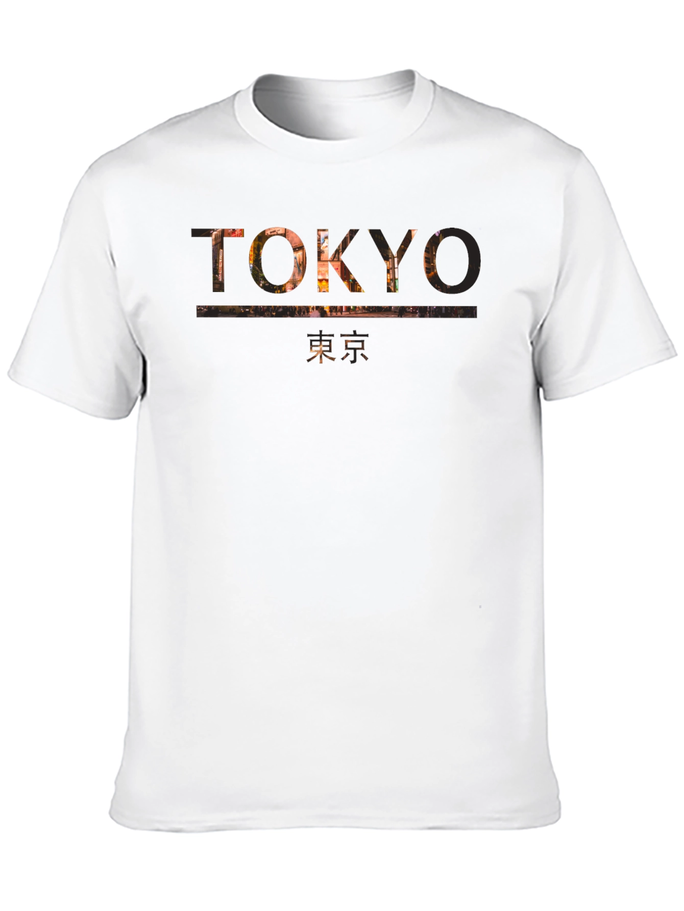 Tokyo Graphic Print Mens Black T-Shirt