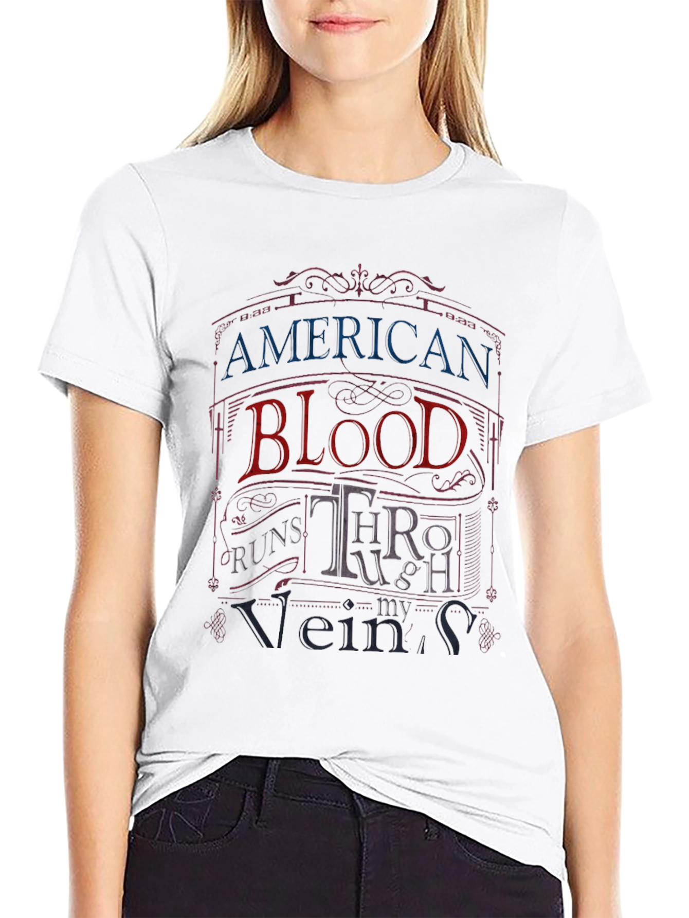American Blood Runs Through My Veins Graphic Tee