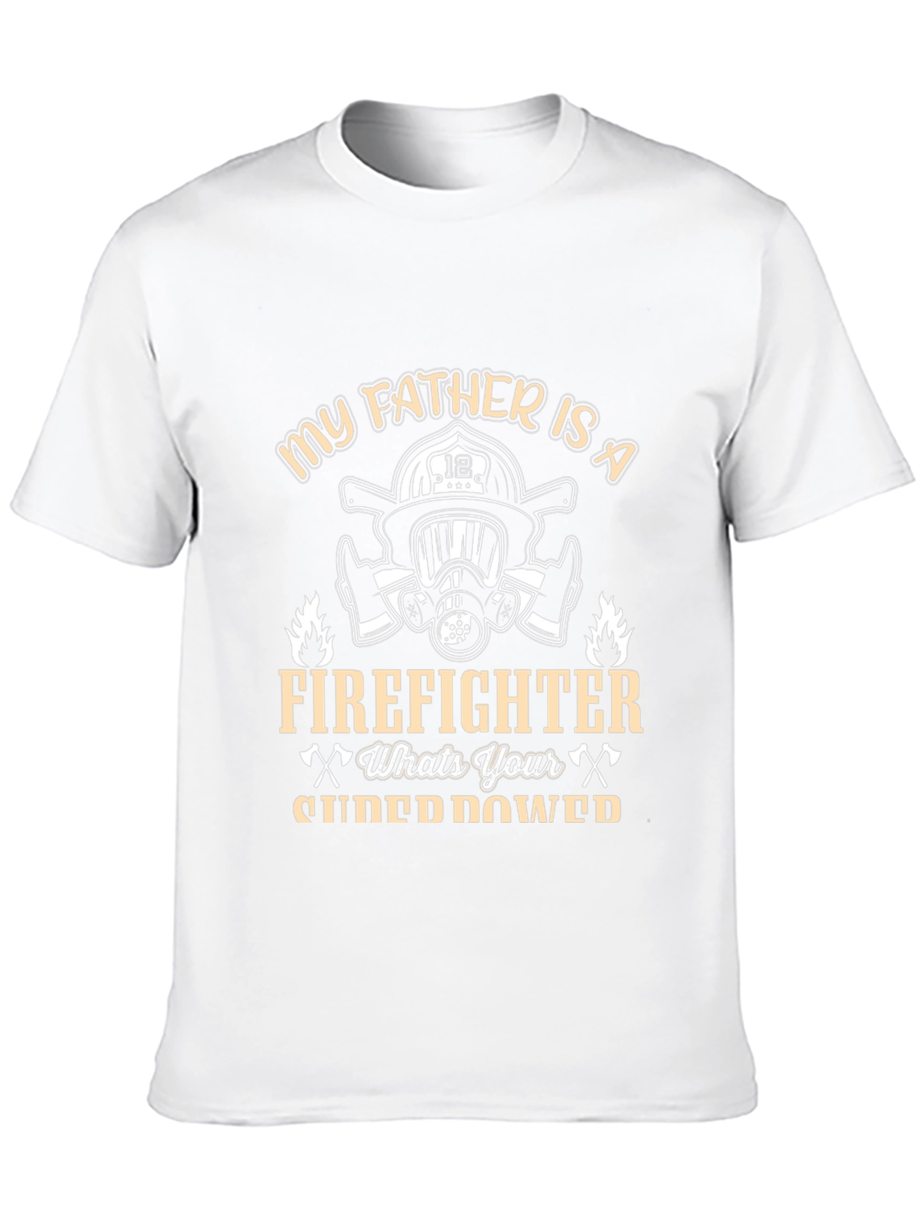Firefighter Dad T-Shirt - Superpower Tee