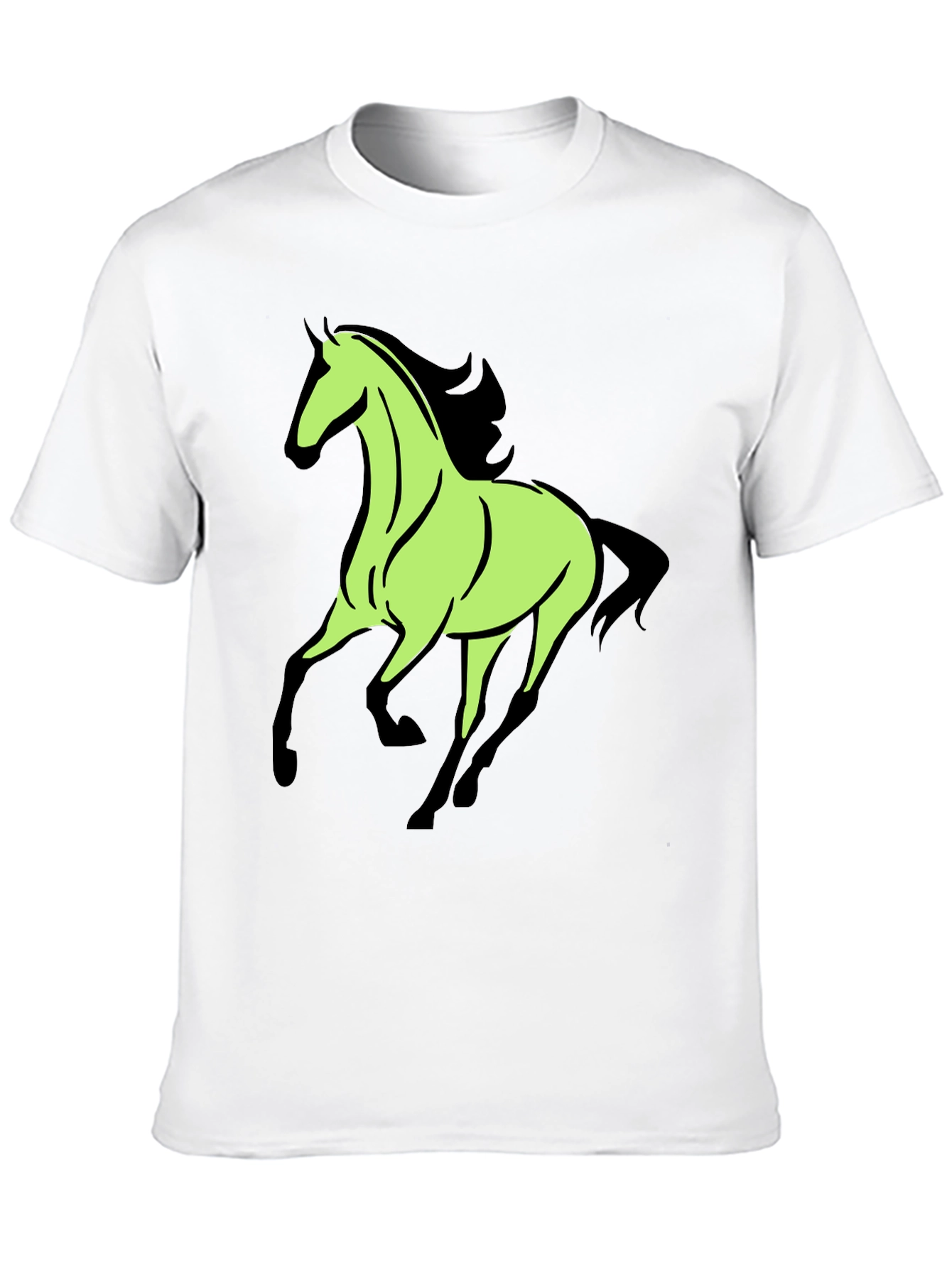 Horse Graphic Tee - Black