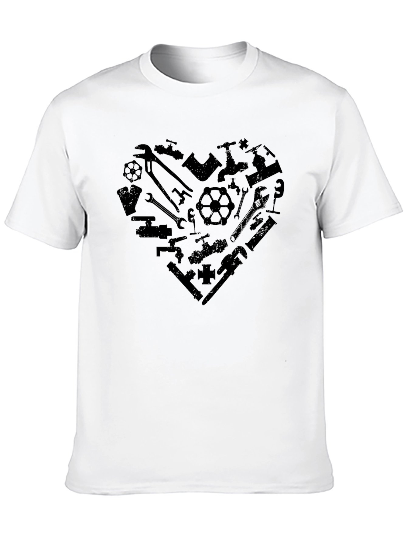 Plumbing Heart Graphic Tee - Black