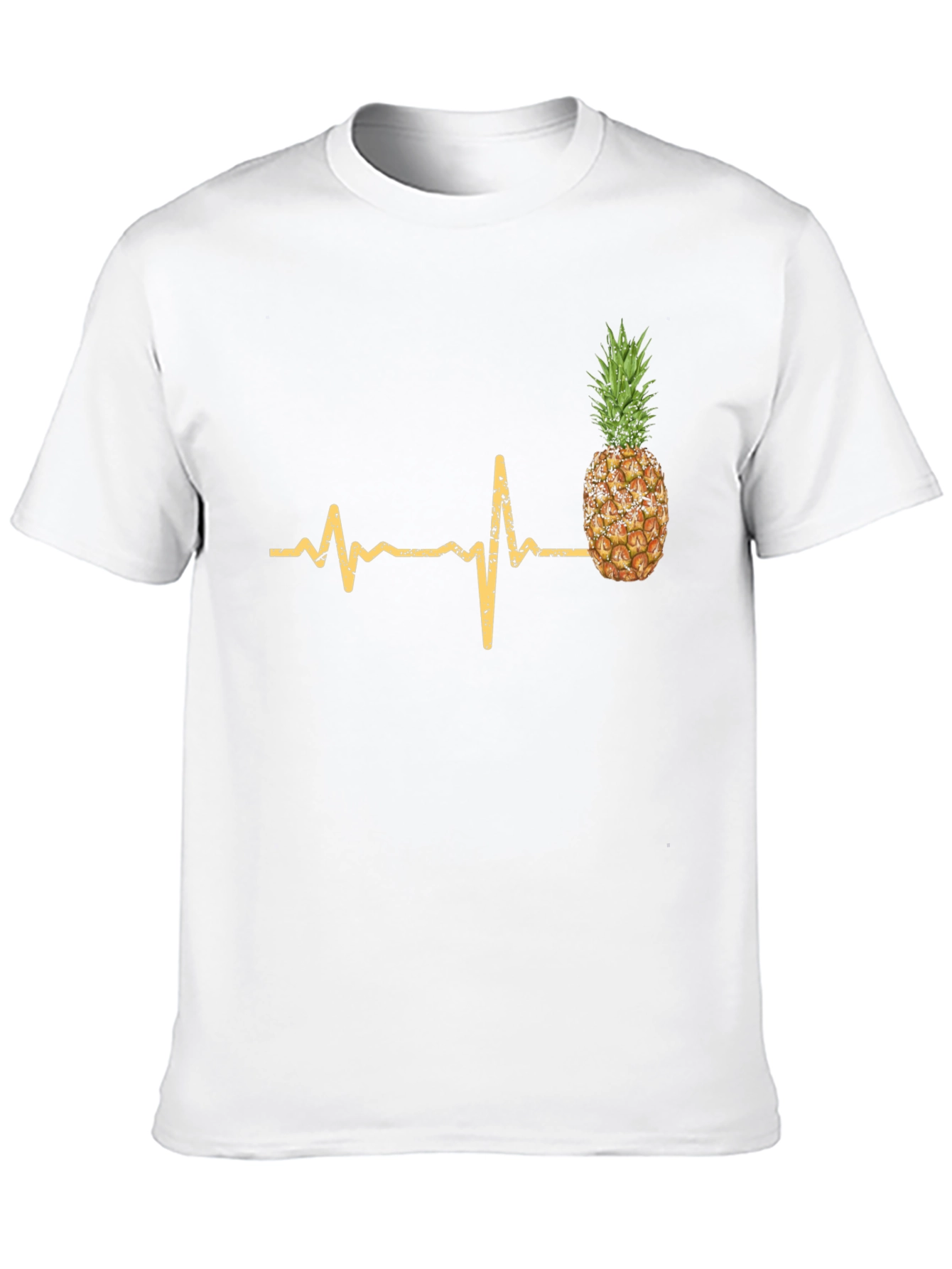 Pineapple Heartbeat Graphic Tee - Black