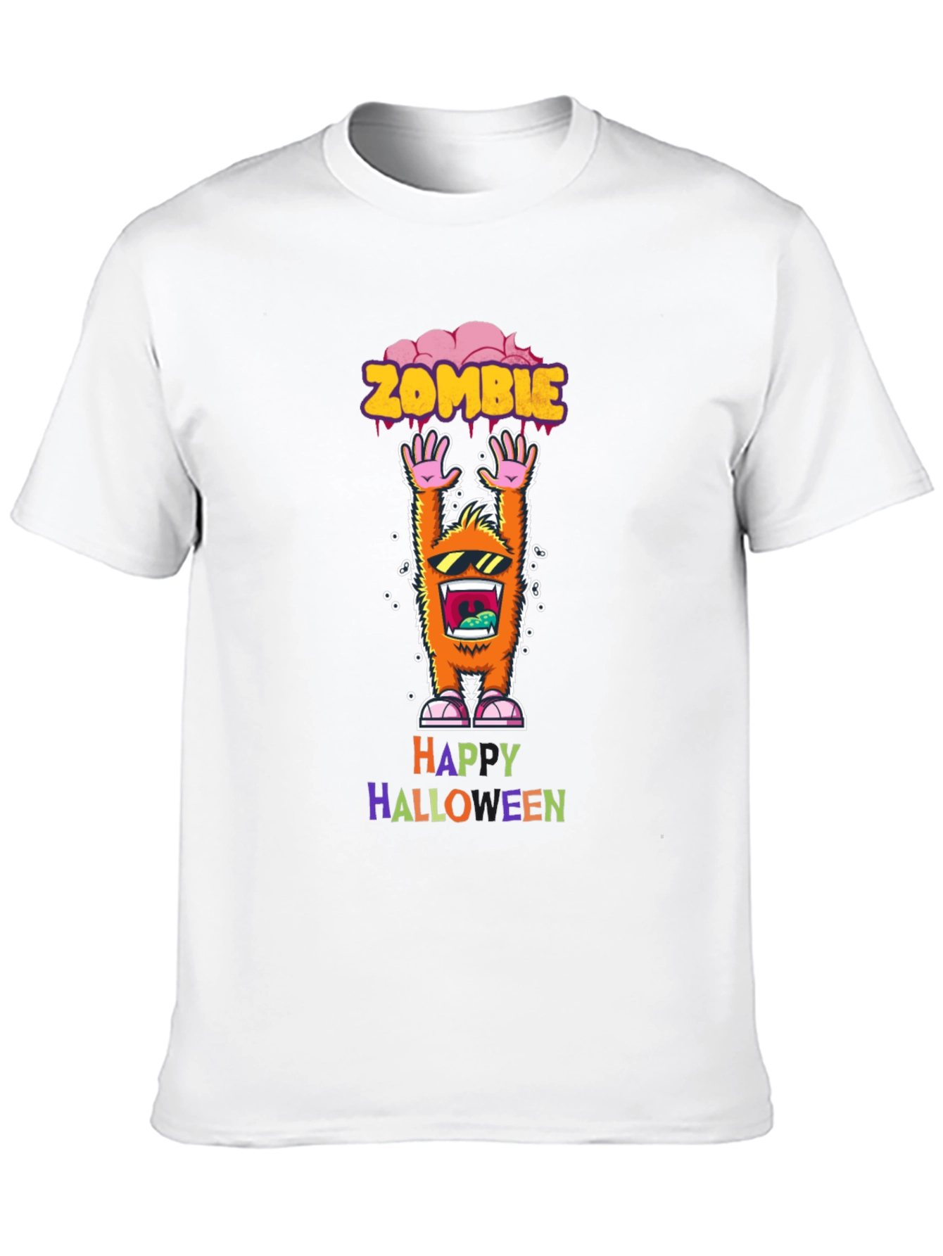 Zombie Halloween Graphic Tee Shirt