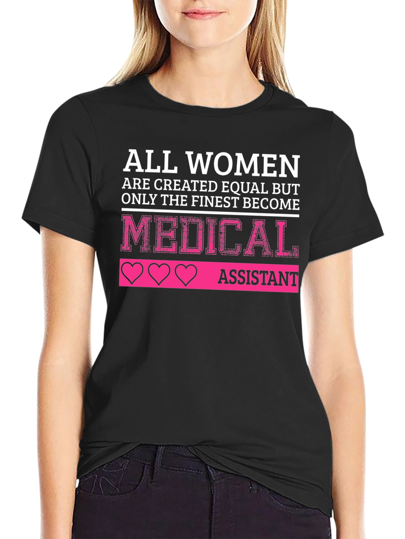 Finest Women Medical Assistant Black T-Shirt