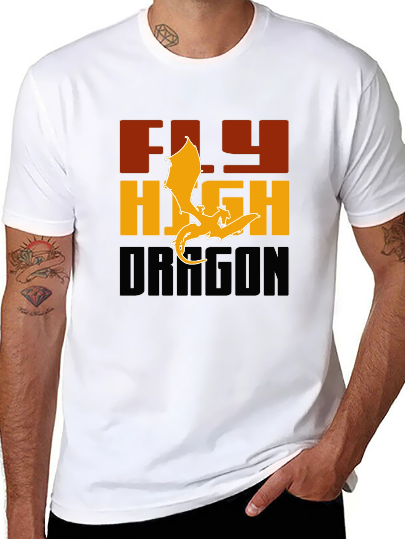 Fly High Dragon Graphic Tee - Bold & Stylish