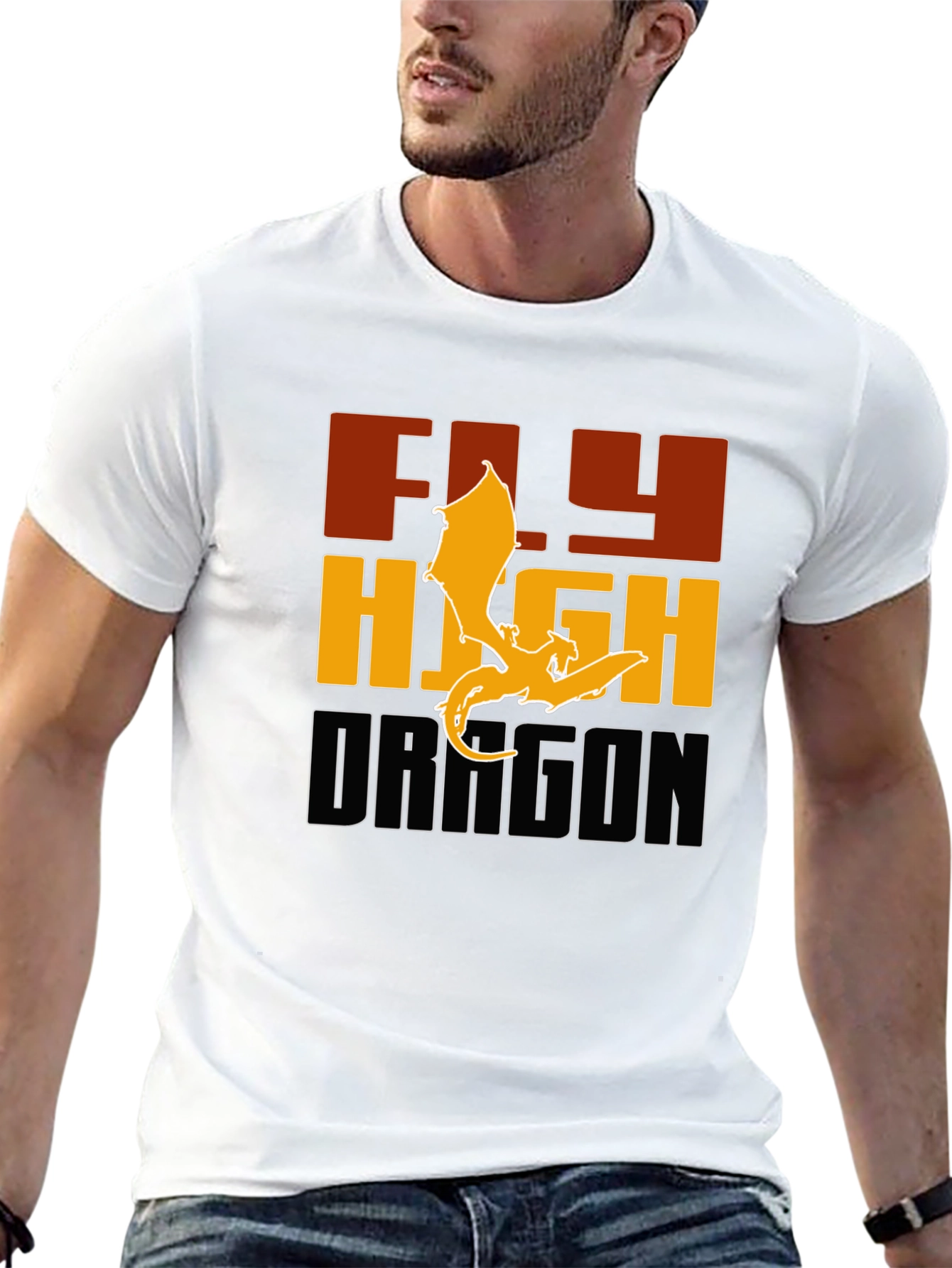 Fly High Dragon Graphic Tee - Bold & Stylish