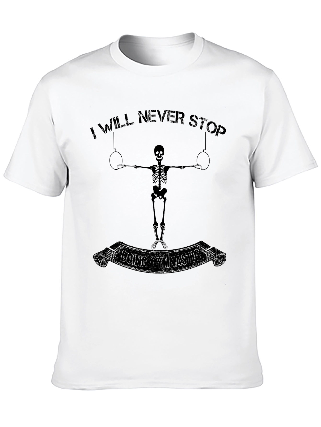 Gymnastic Skeleton Black T-Shirt