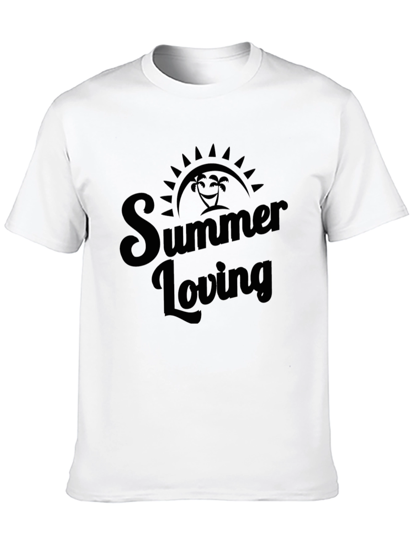 Summer Loving Black Graphic Tee