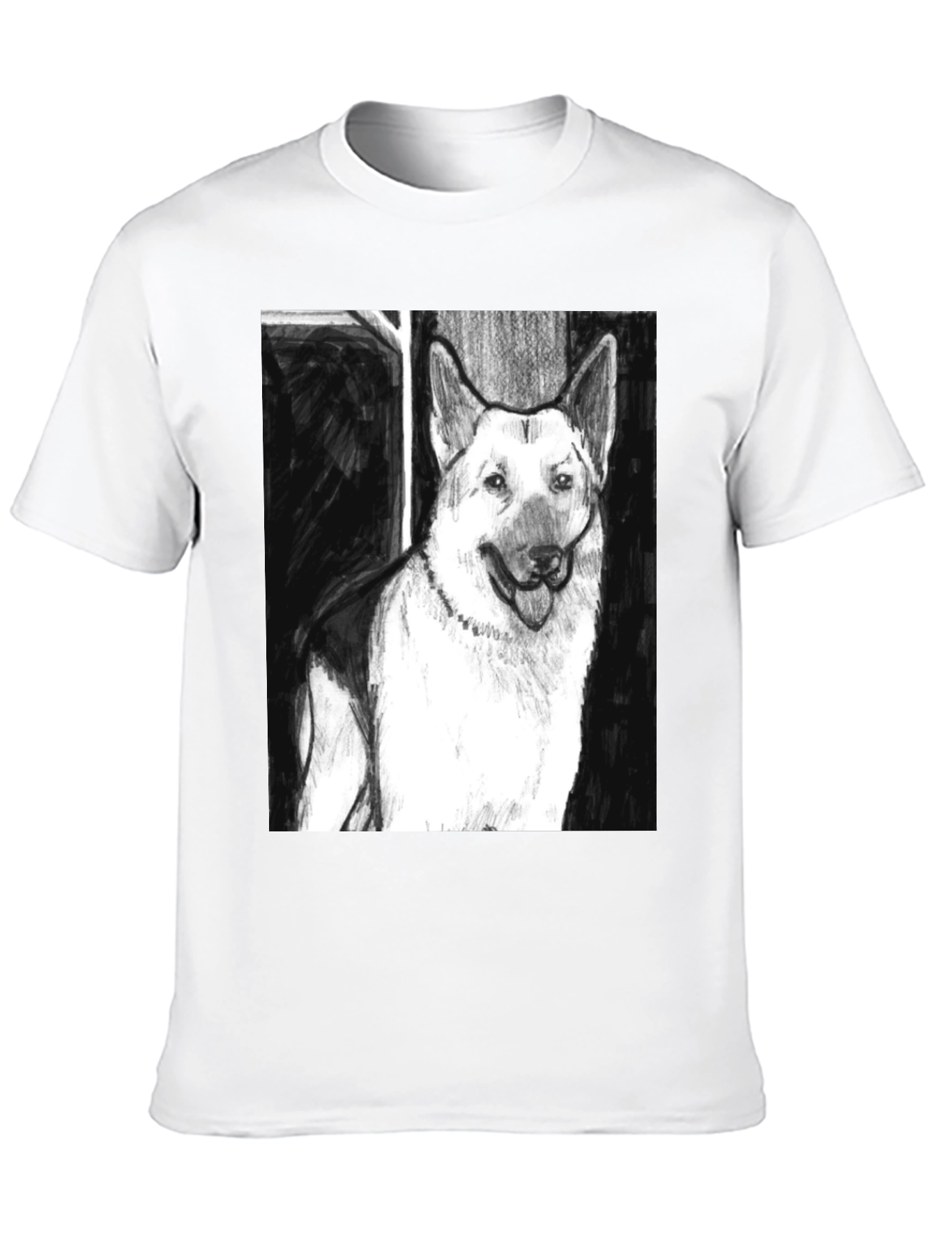 German Shepherd Dog Sketch T-Shirt