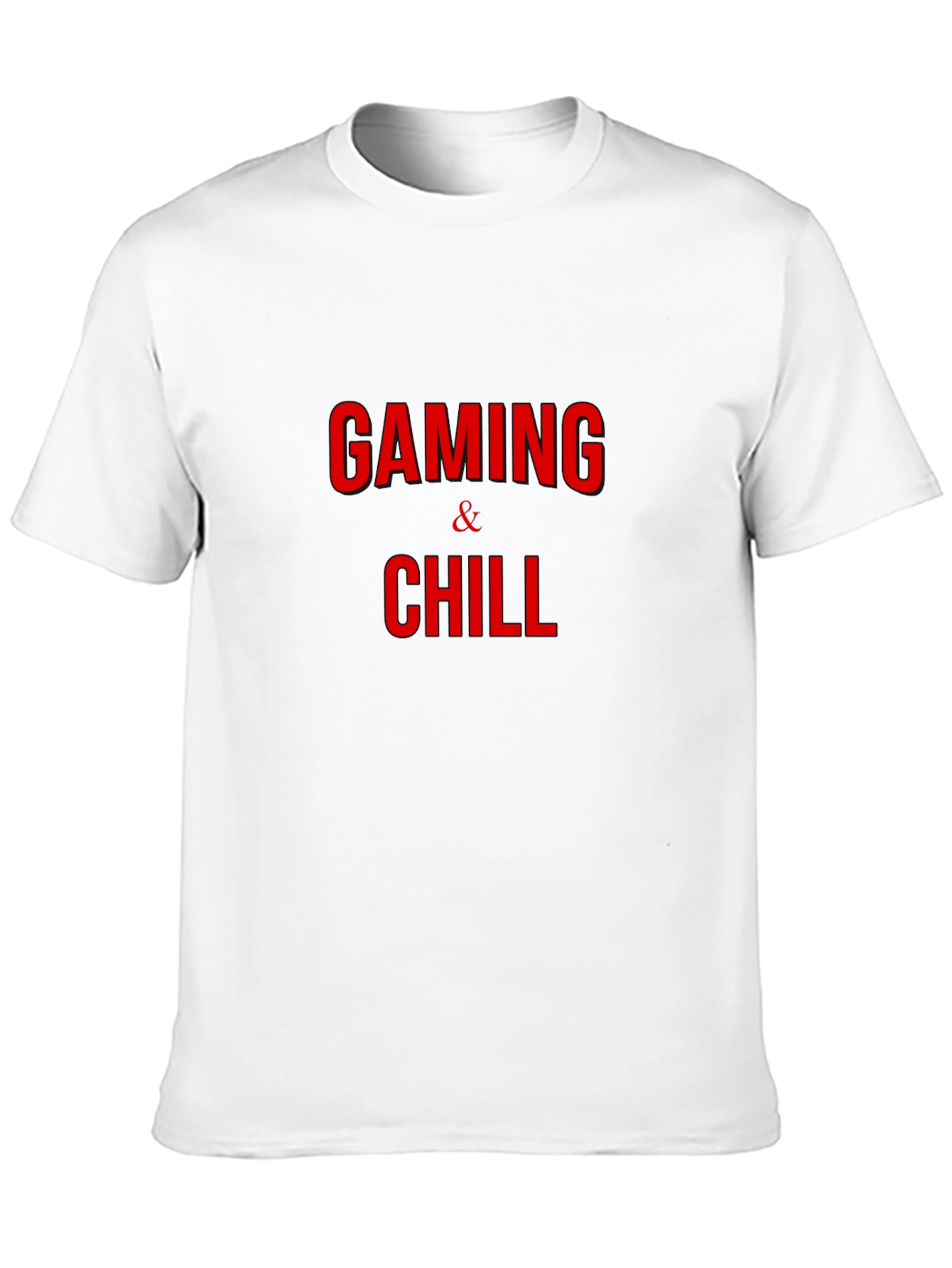 Gaming & Chill Black Graphic Tee