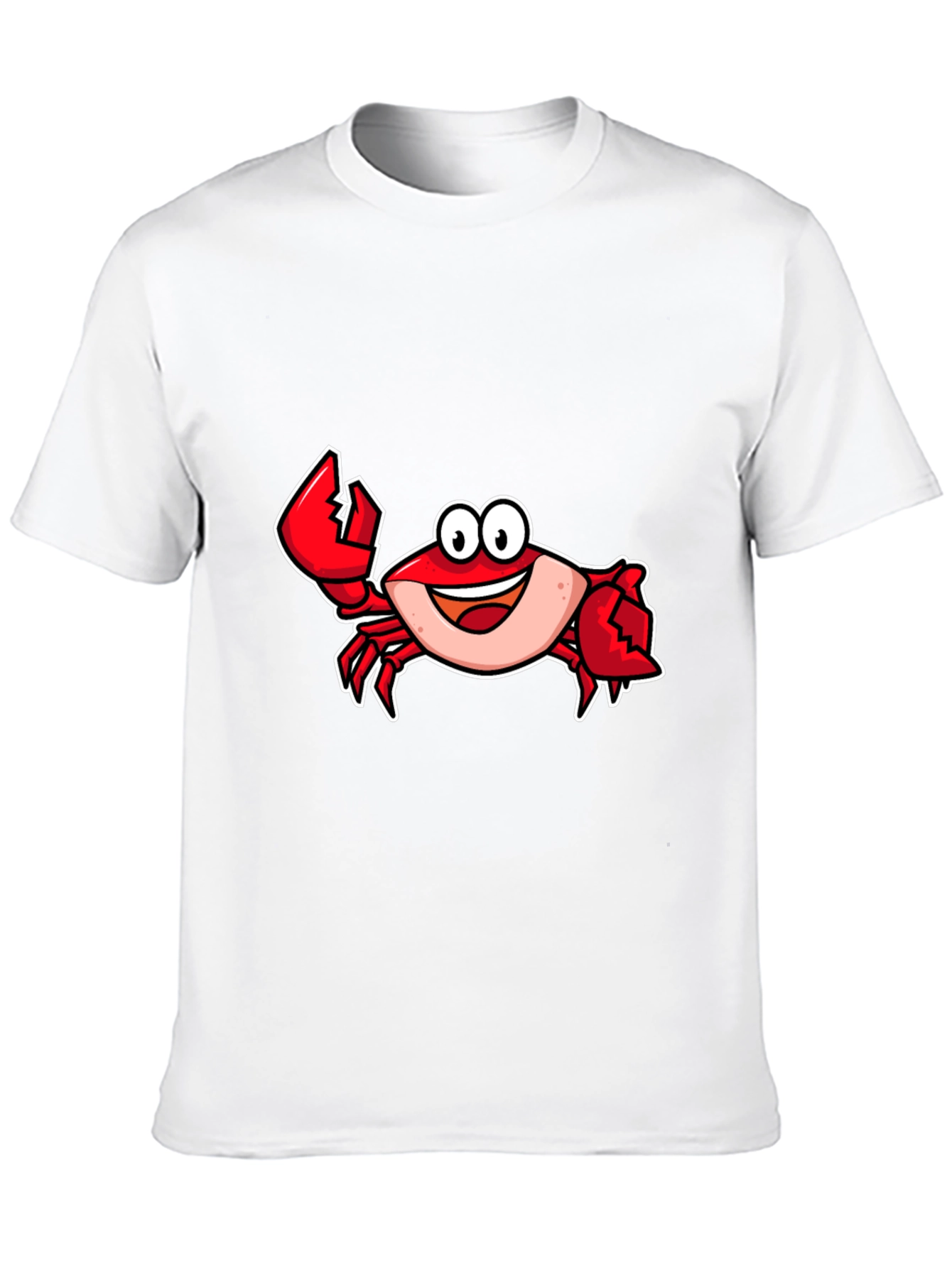 Cartoon Crab Graphic T-Shirt - Fun Stylish Tee