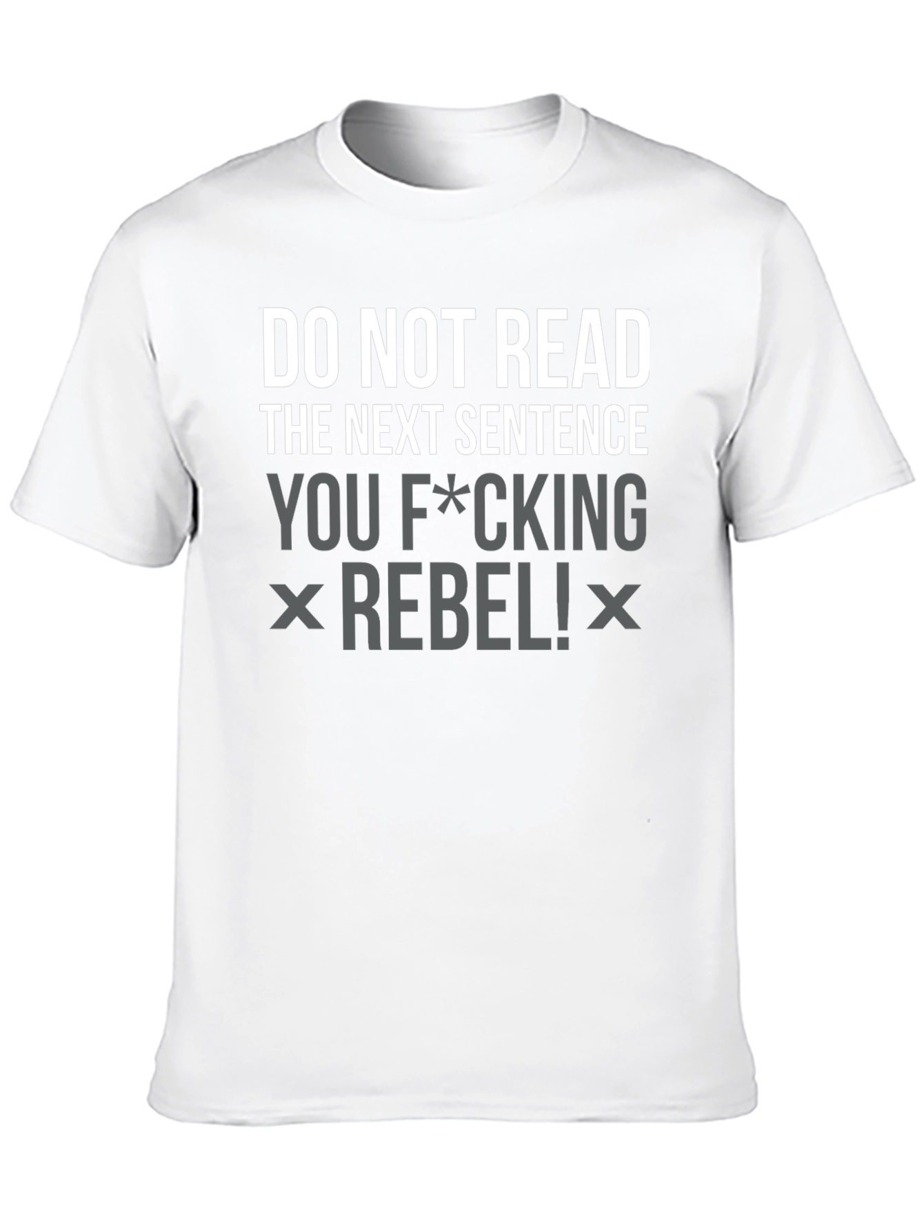 Rebel Slogan Graphic Tee - Black