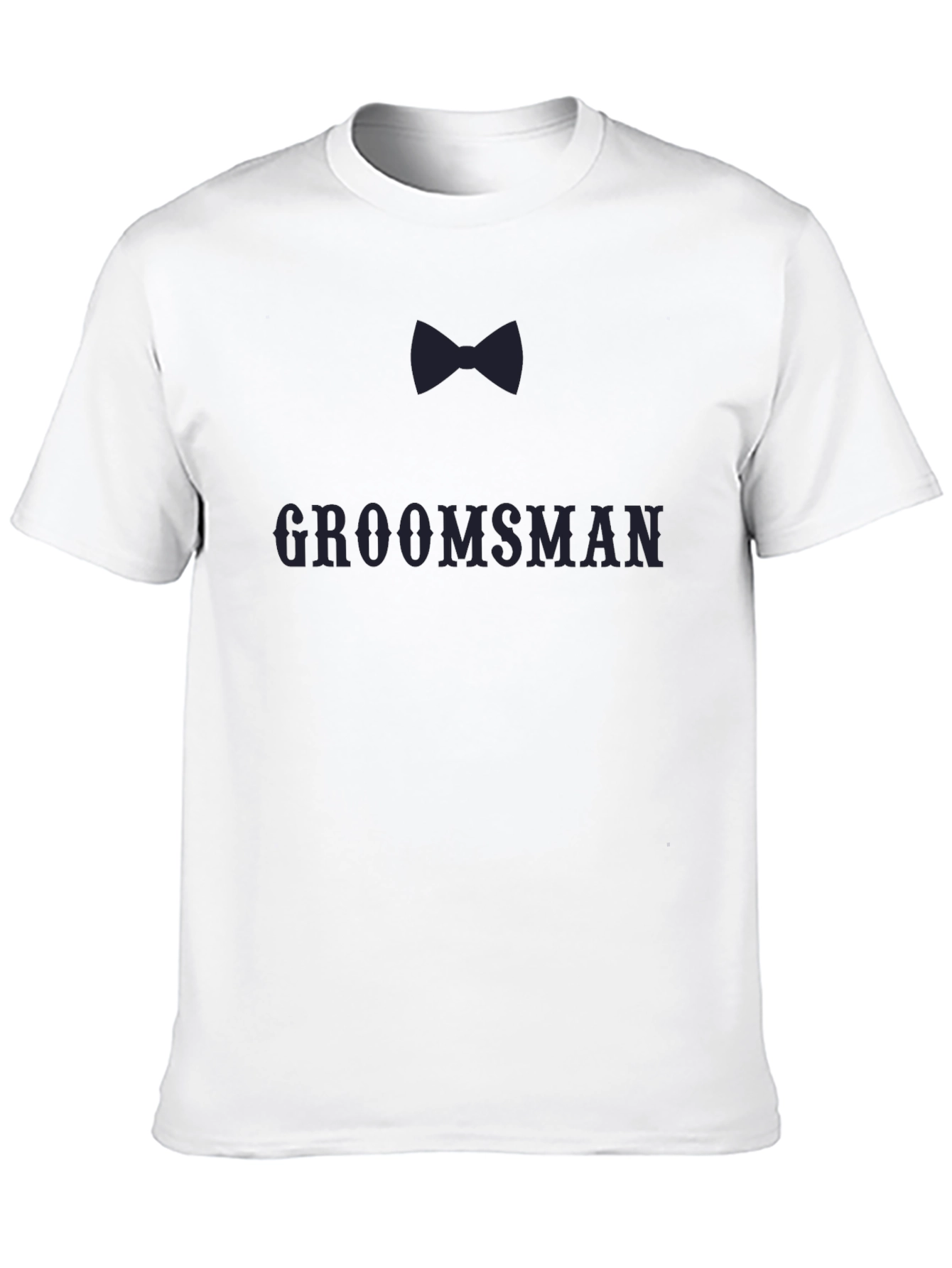 Groomsman Bow Tie T-Shirt - Black