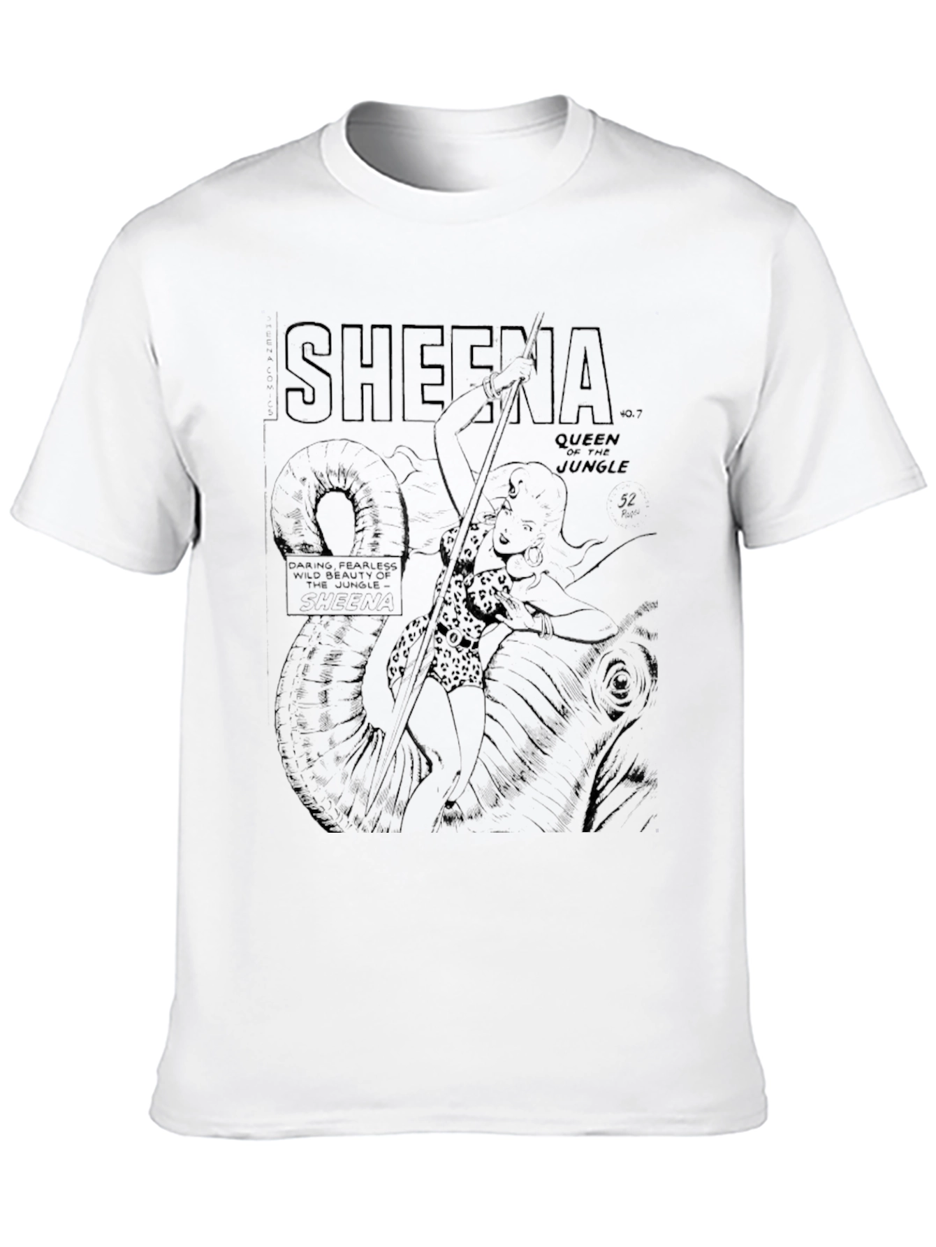Sheena Queen of the Jungle Black T-Shirt