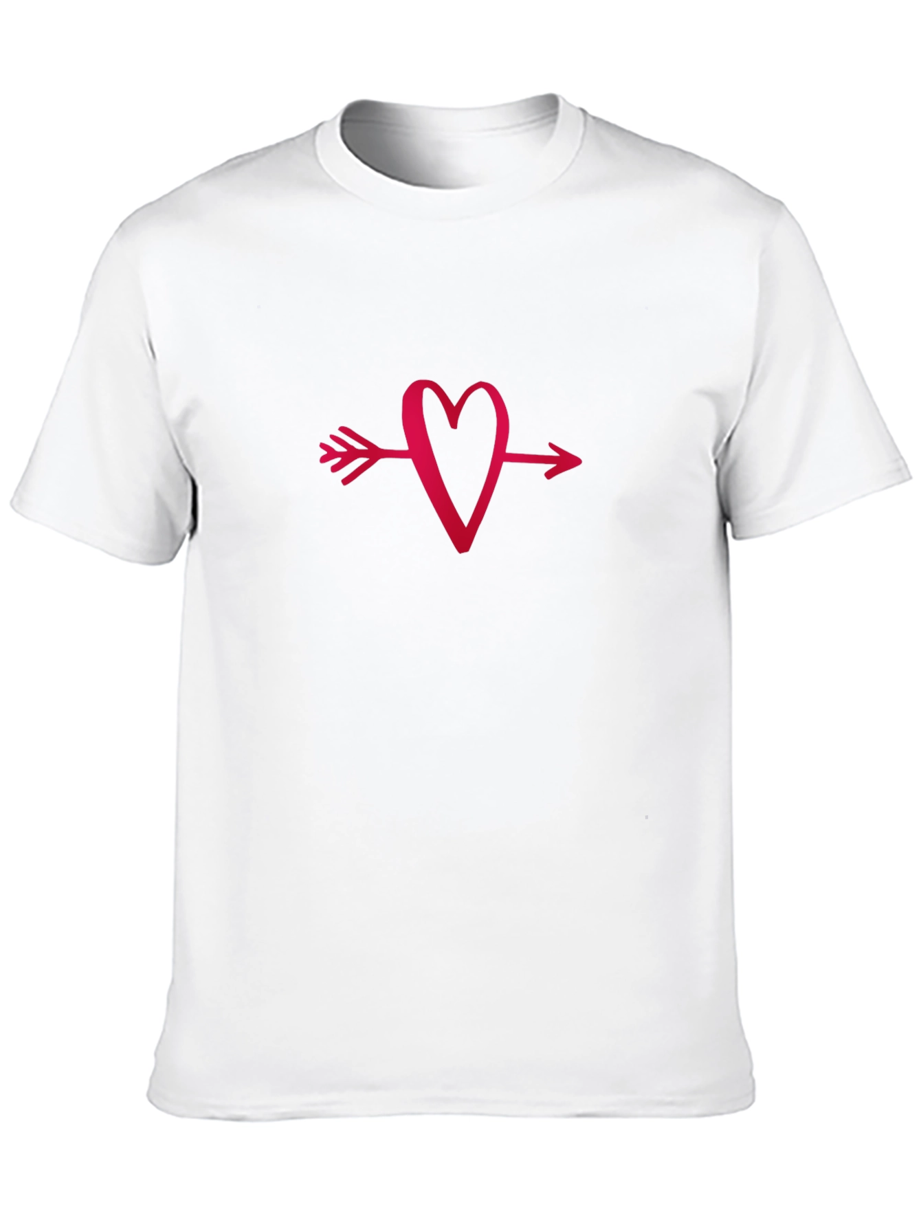 Heart Arrow Graphic Tee - Cupid Love Shirt