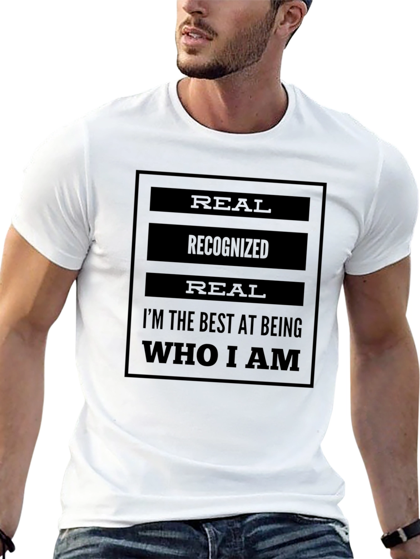 Real Recognized Authentic Statement T-Shirt