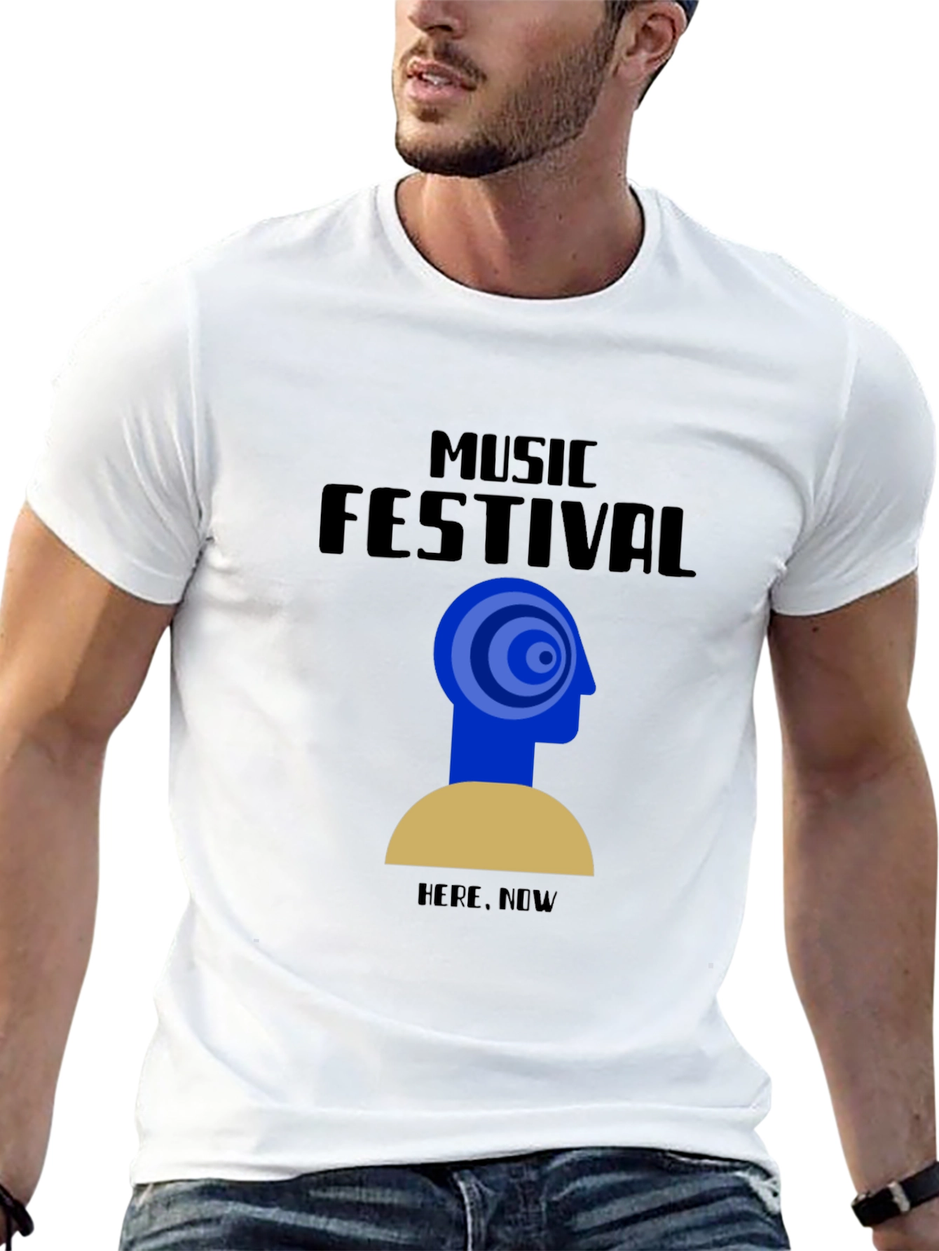 Music Festival Tee - Here Now Graphic T-Shirt