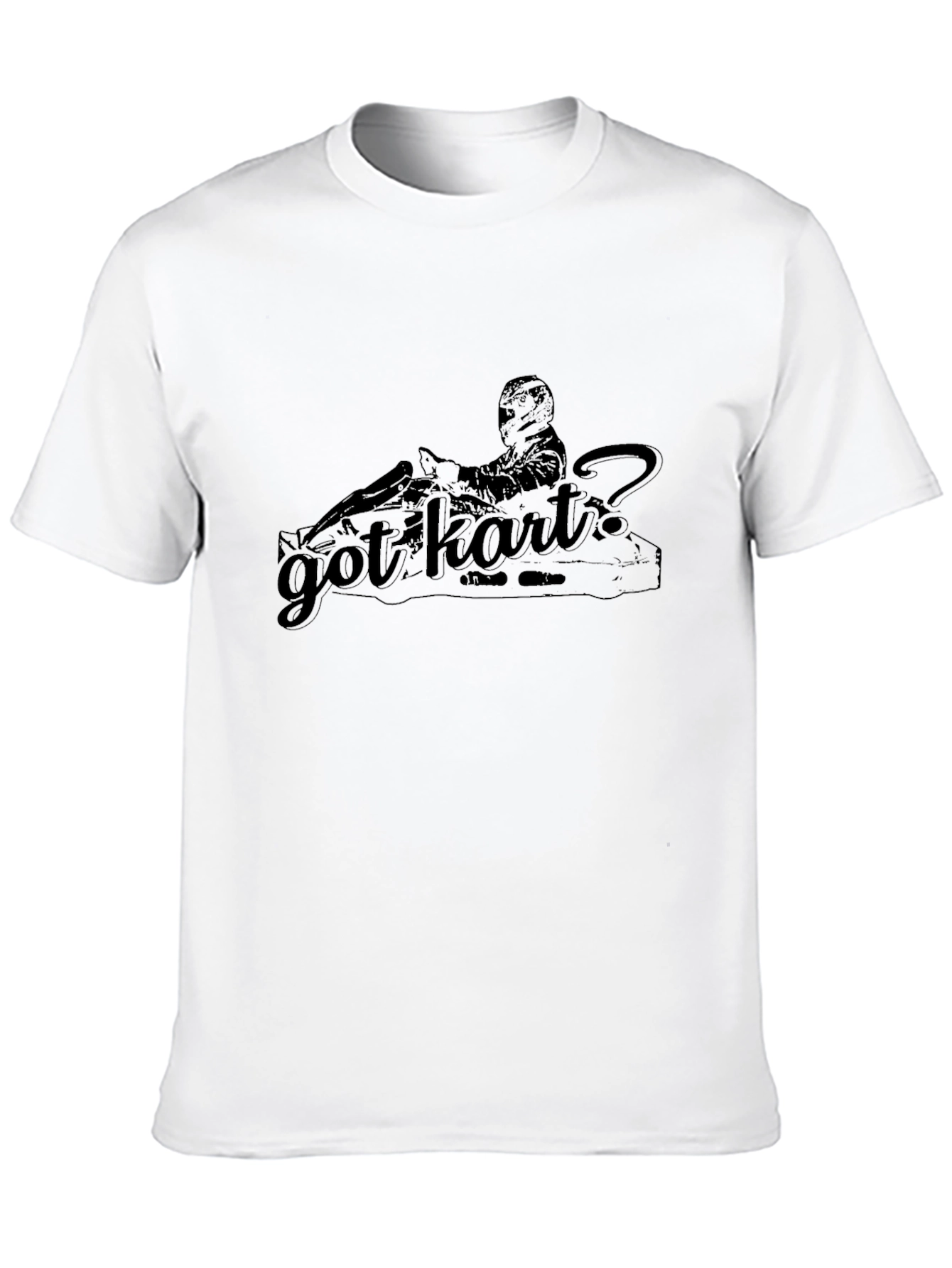 Got Kart? Black Graphic Tee - Racing Kart Design