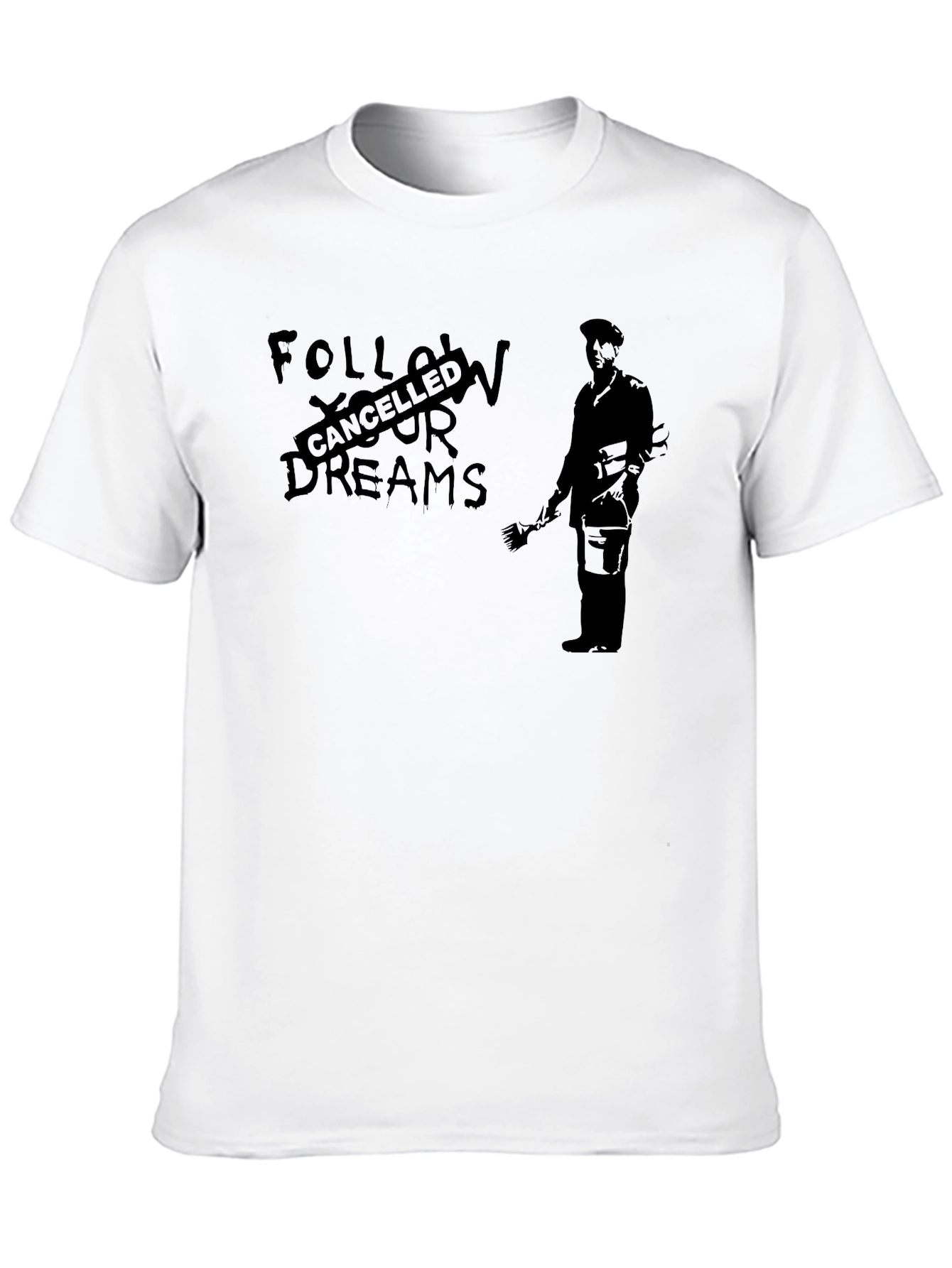 Cancelled Dreams Graphic Tee - Street Art Inspired