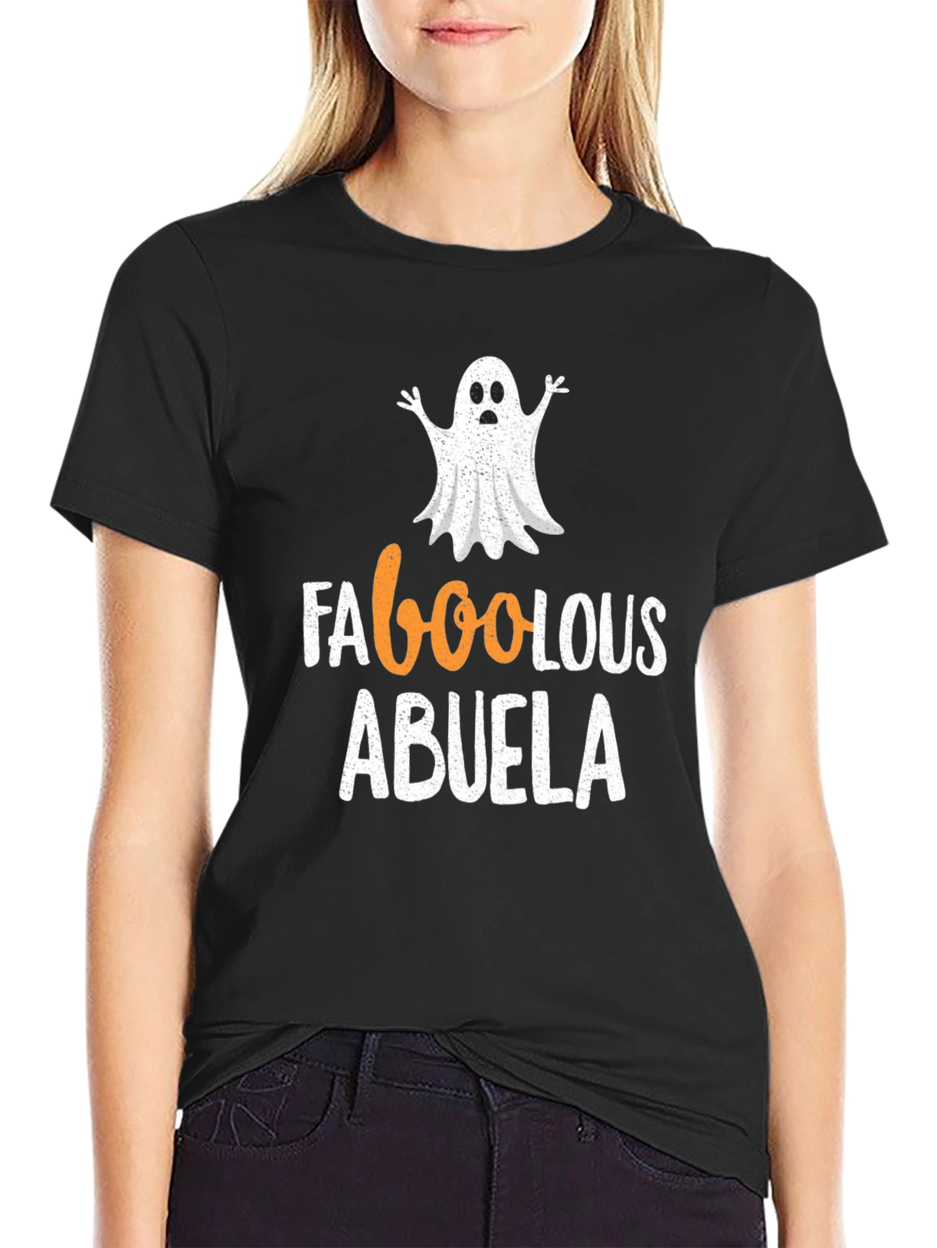 Faboolous Abuela Halloween T-Shirt Ghost Grandma