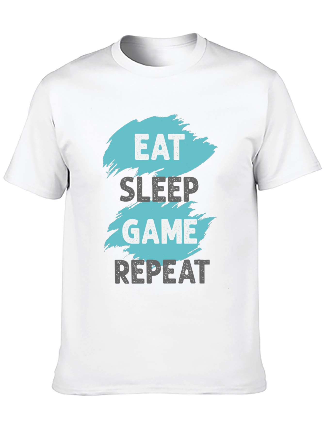 Eat Sleep Game Repeat Graphic Tee - Gamer T-Shirt
