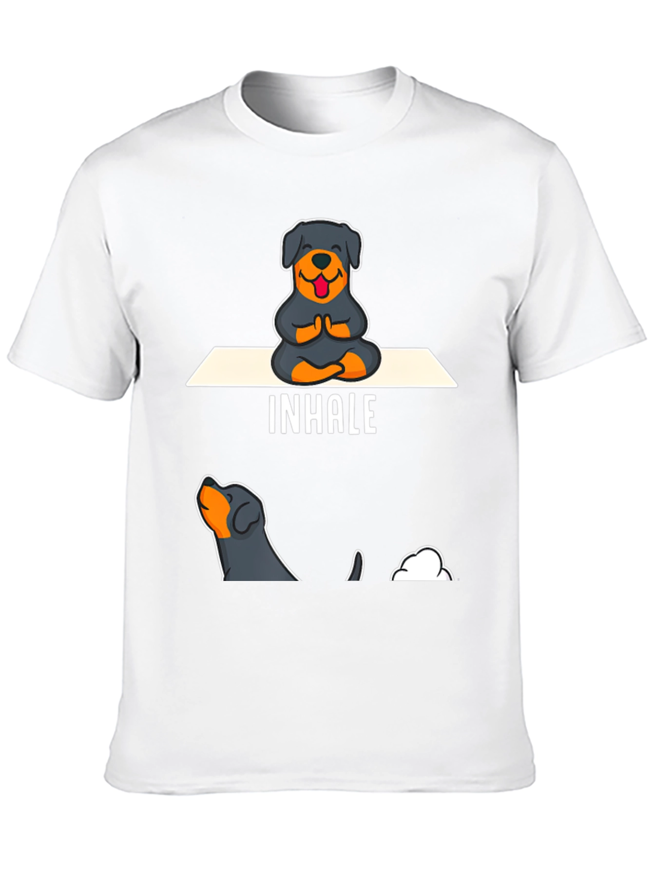Rottweiler Yoga Inhale T-Shirt
