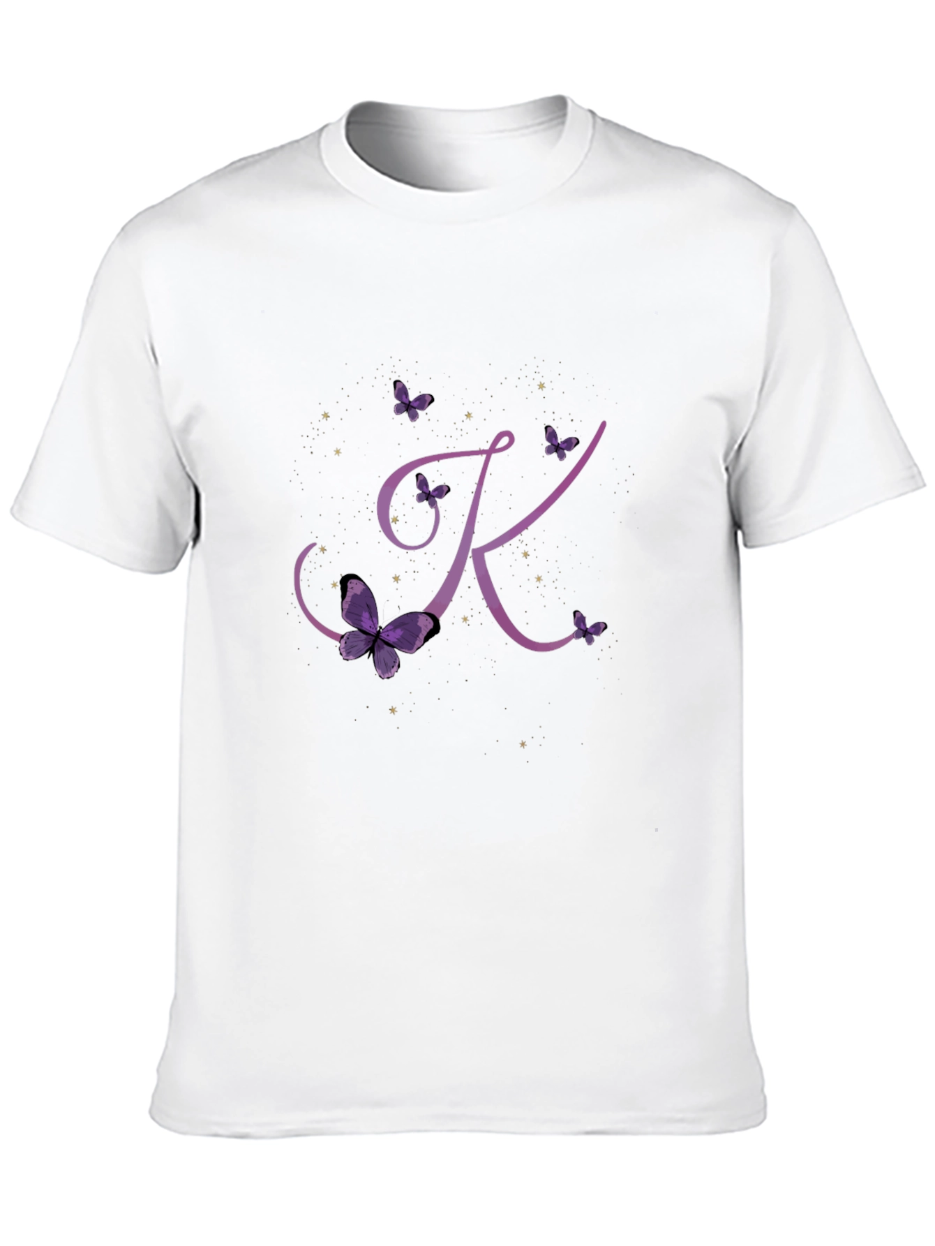 Butterfly Letter K Initial T-Shirt